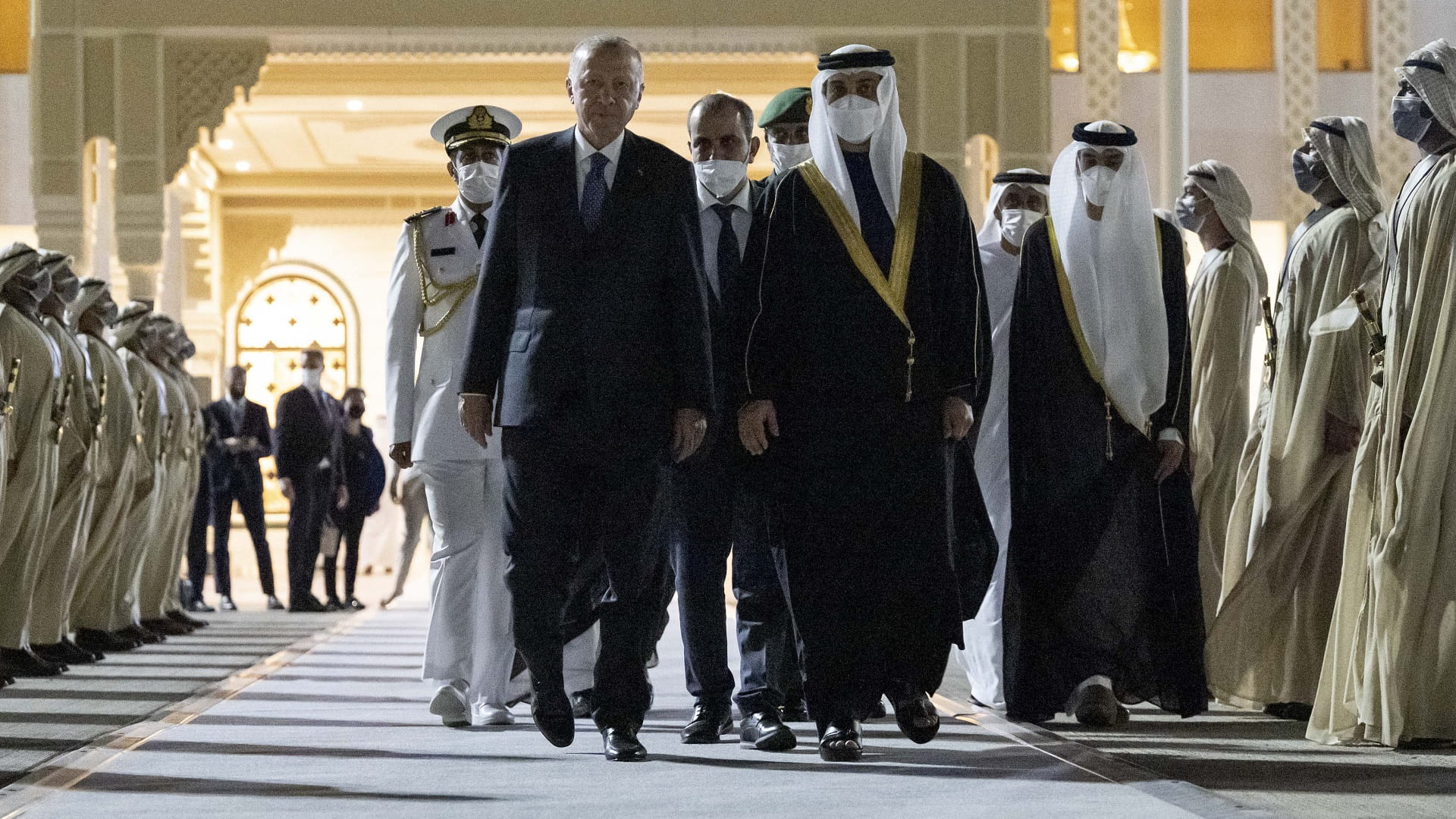 Image for the title: Turkish president leaves UAE after two-day state visit 