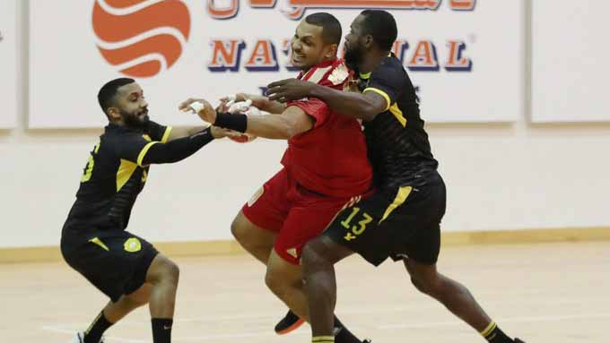 Image for the title: Sharjah defeats Al Wasl in the Handball League finals (34-28) 