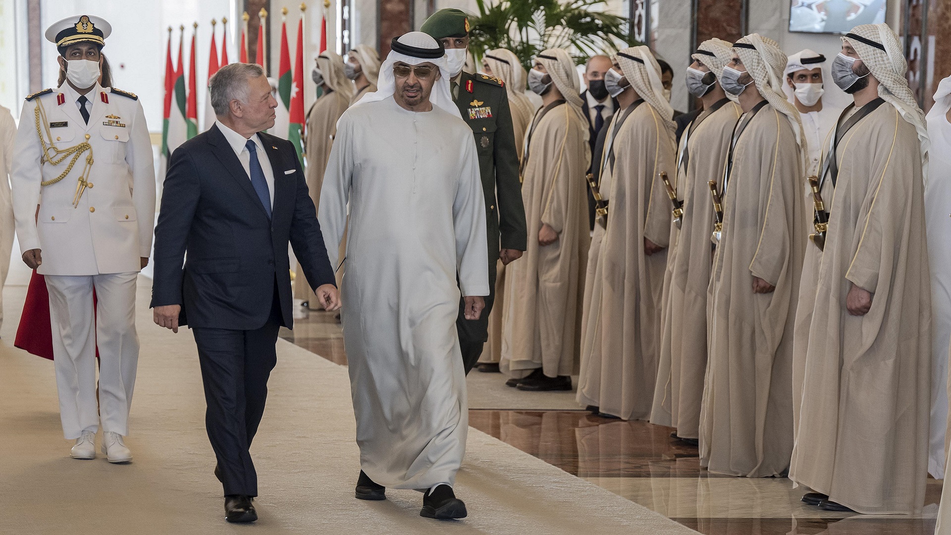 Image for the title: King of Jordan leaves UAE 