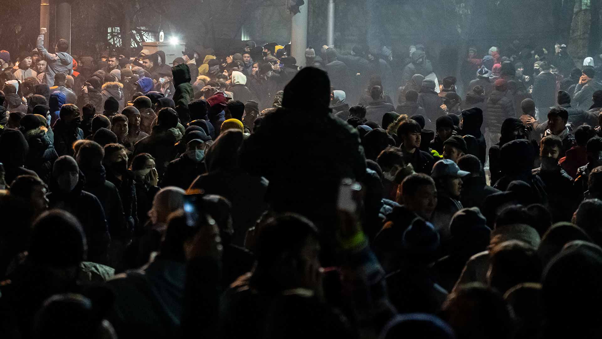 Image for the title: Kazakhstan government resigns after protests over fuel price 