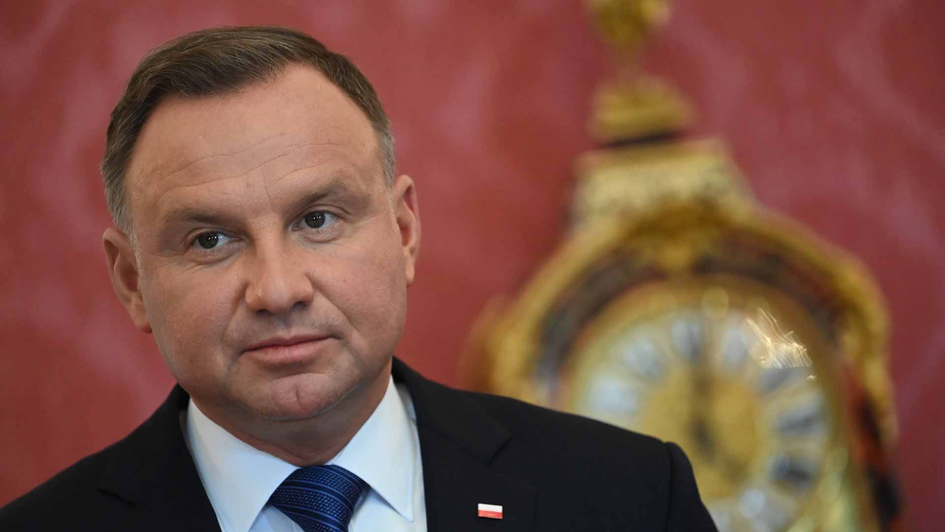 Image for the title: Polish president tests positive for Covid 