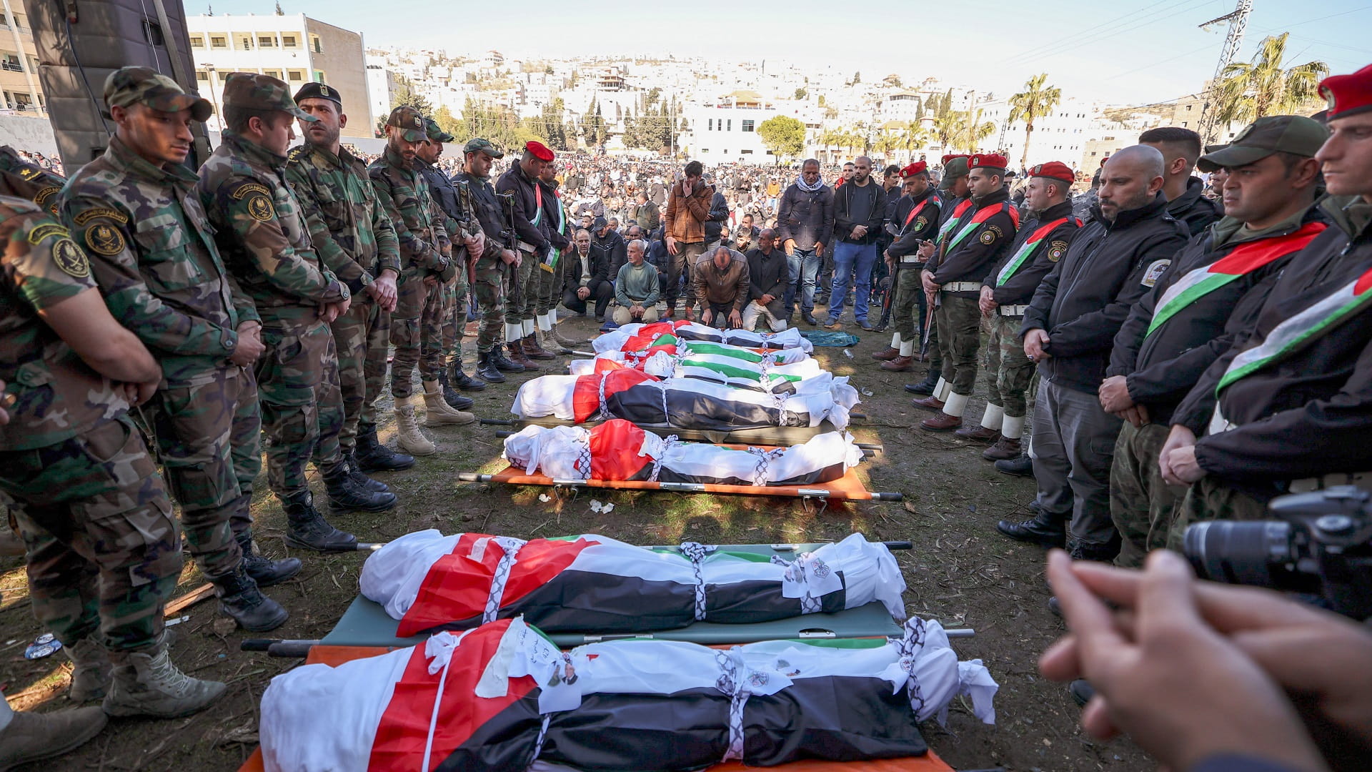 Image for the title: Eight Palestinians killed in 'shocking' West Bank crash 