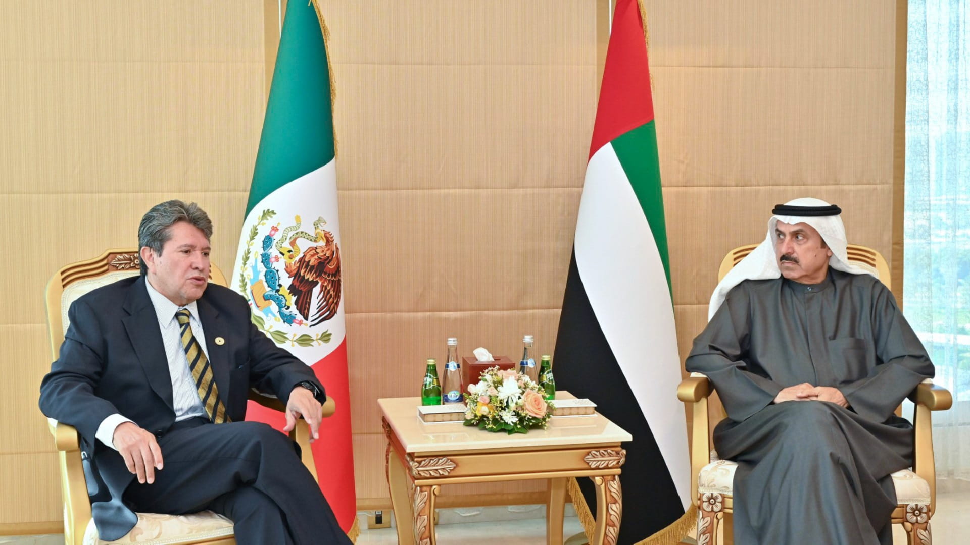 Image for the title: Saqr Ghobash, Mexican Senator discuss parliamentary relations 