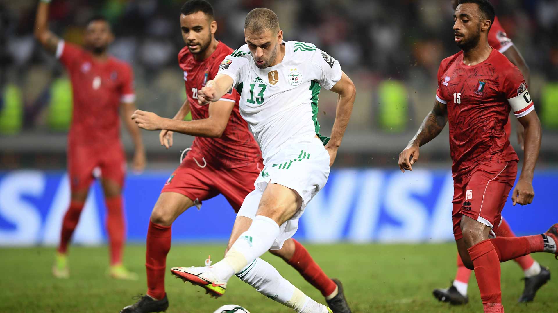 Image for the title: Equatorial Guinea upset holders Algeria in Cup of Nations shock 