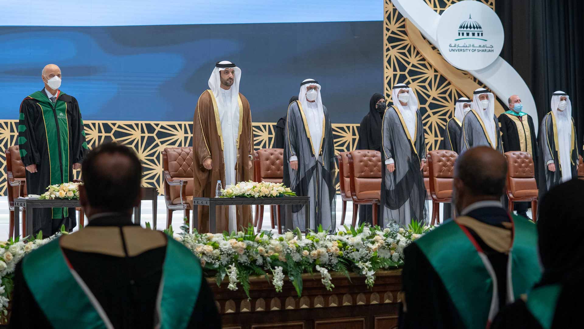 Image for the title: Sultan bin Ahmed attends graduation ceremony of UoS 