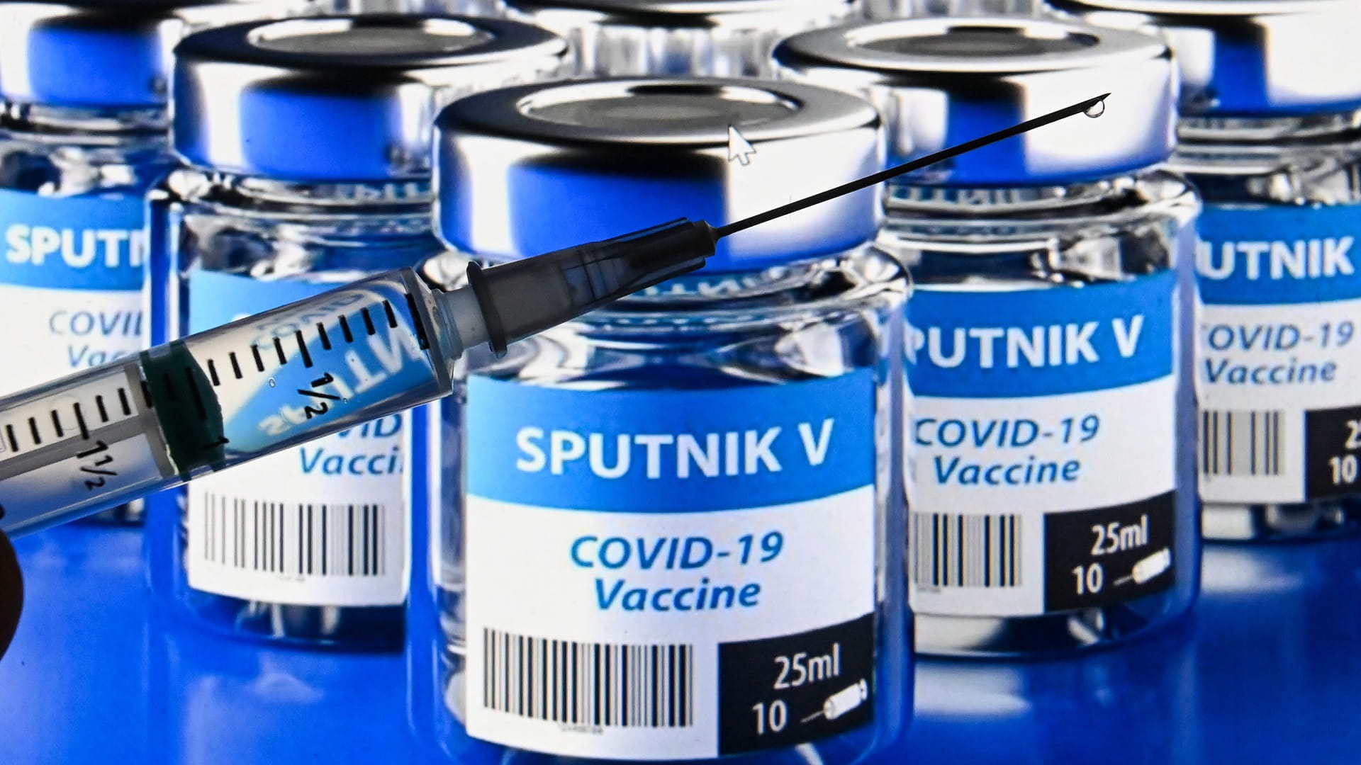 Image for the title: Sputnik V shows higher Omicron-antibody levels than Pfizer- study