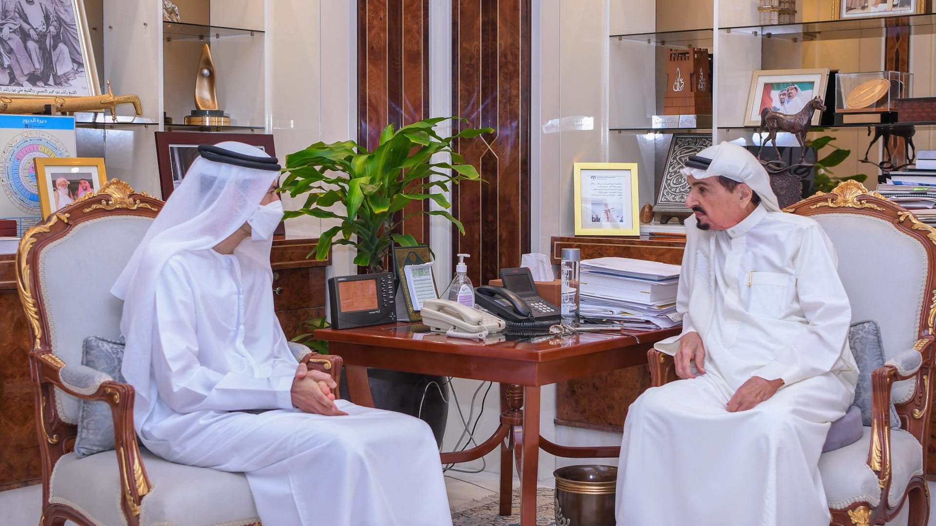 Image for the title: Ajman Ruler receives Minister of State for Financial Affairs 