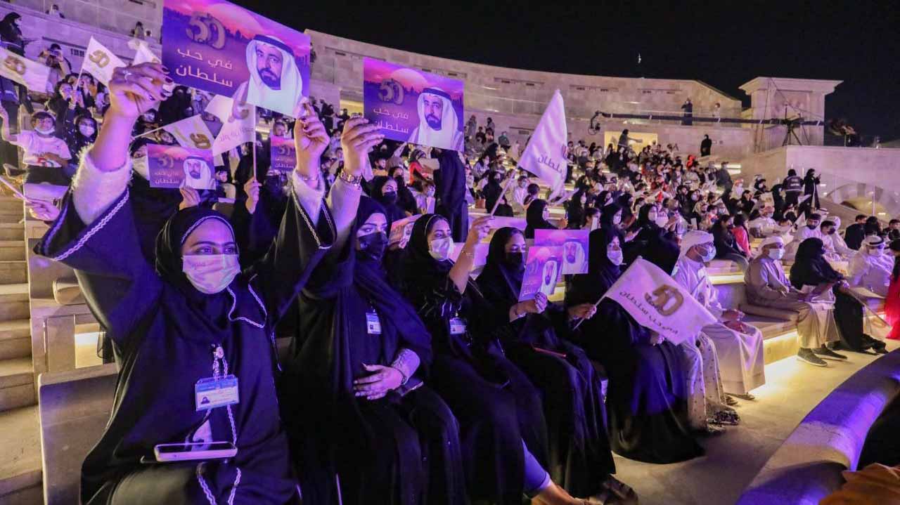 Image for the title: Amazing celebrations held in love of Sharjah Ruler in Khorfakkan 