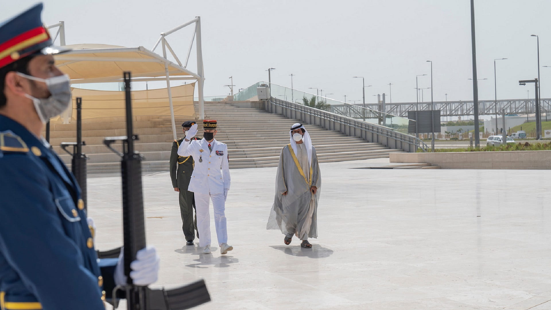 Image for the title: Khalifa bin Tahnoun receives French Army Chief of Staff 