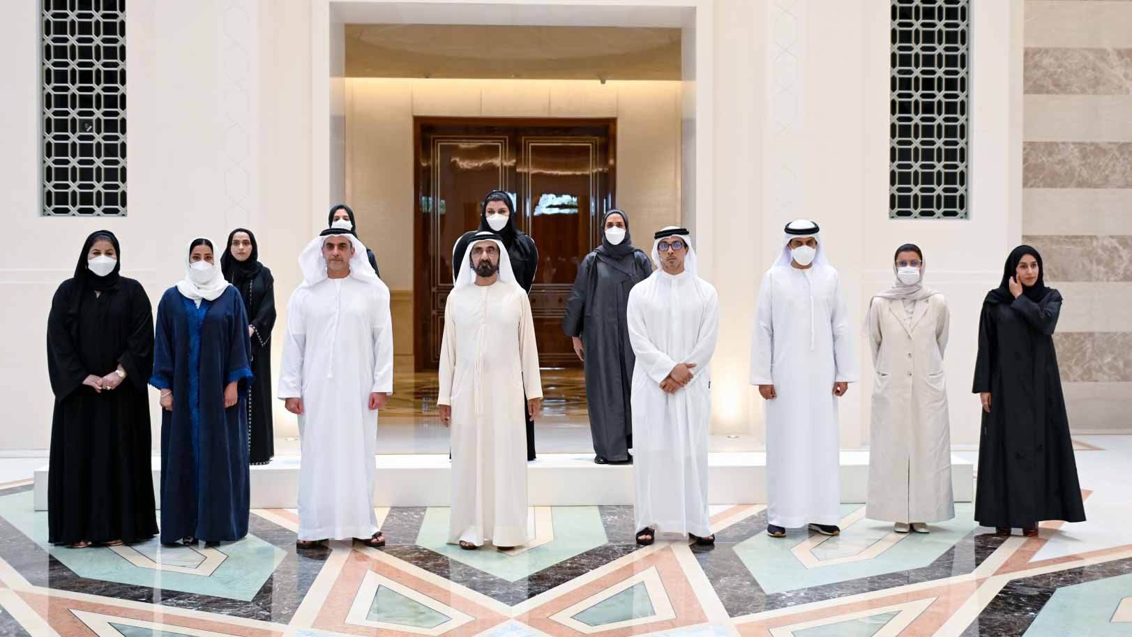 Image for the title: Mohammed bin Rashid honours winners of Gender Balance Index 