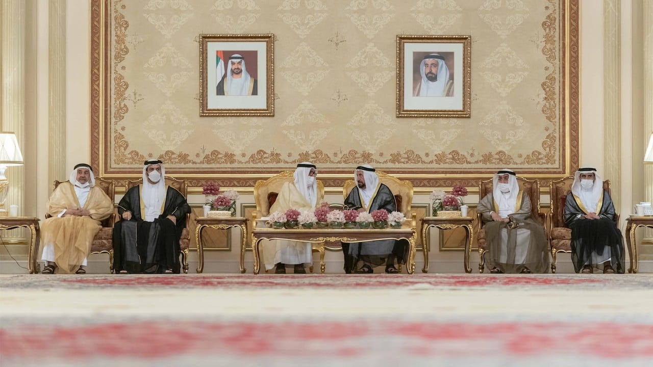 Image for the title: Sharjah Ruler continues to receive Eid Al Adha well-wishers  