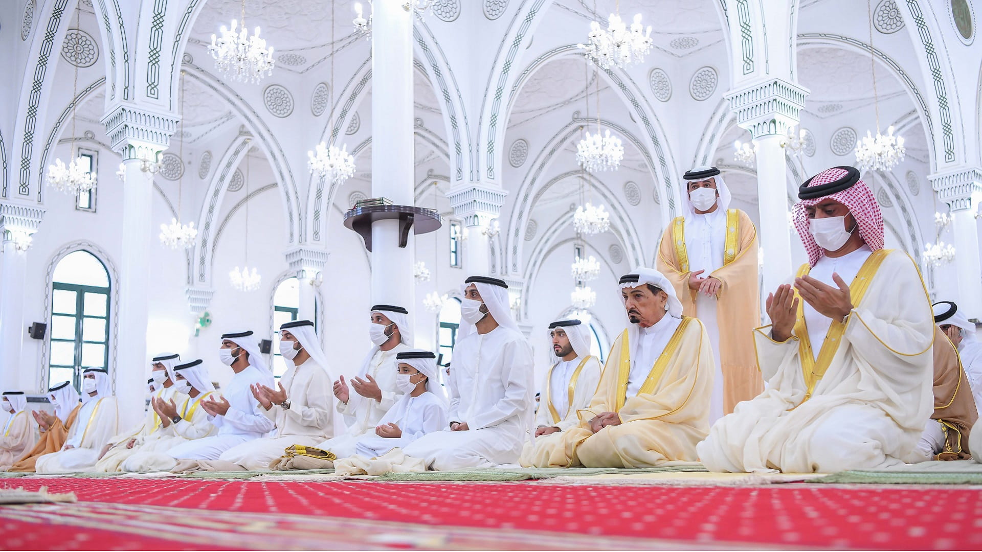 Image for the title: Ajman Ruler performs Eid Al Adha prayer 