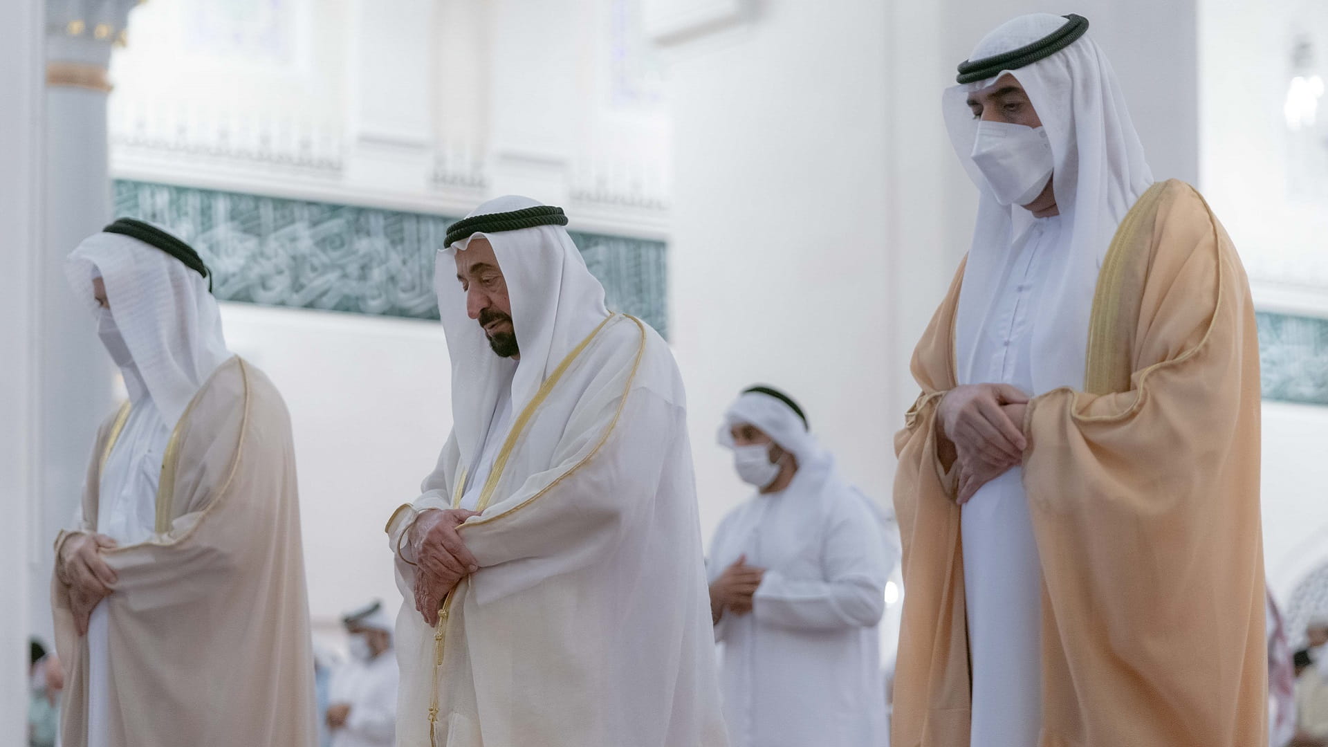 Image for the title: Sharjah Ruler performs Eid Al Adha prayer at Sharjah Mosque 