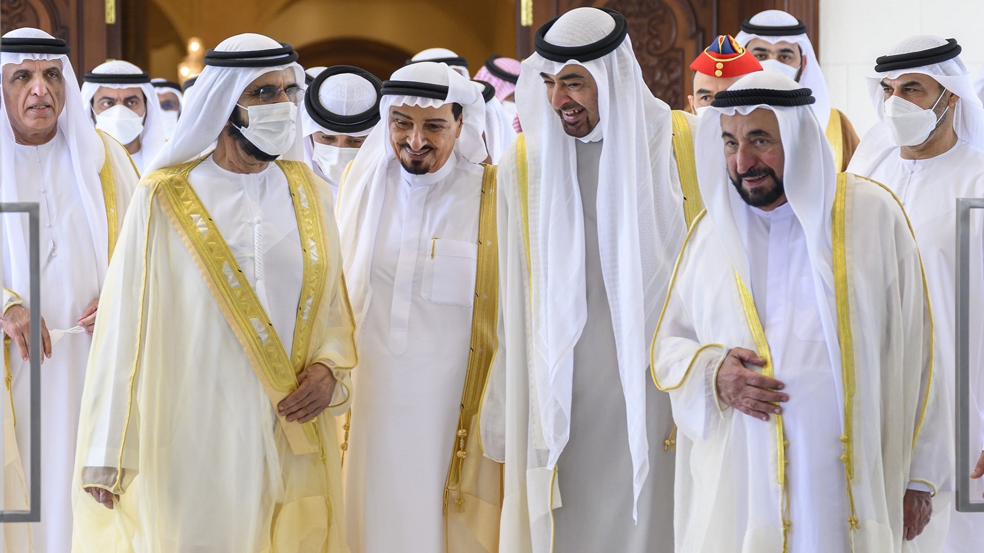 UAE Pres Receives Rulers Of Emirates, Crown Princes On Eid Al Adha