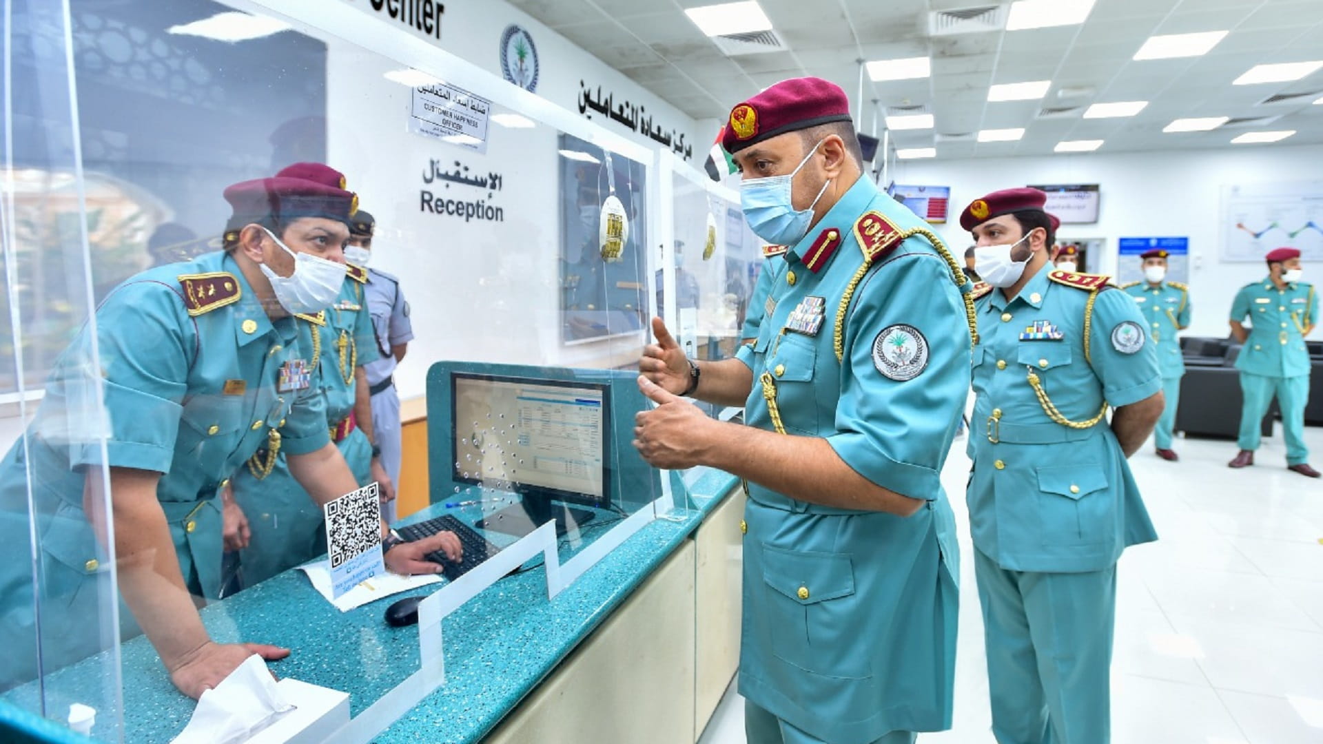 Image for the title: SP’s Deputy Commander-in-Chief inspects Al Buhairah Police Station 