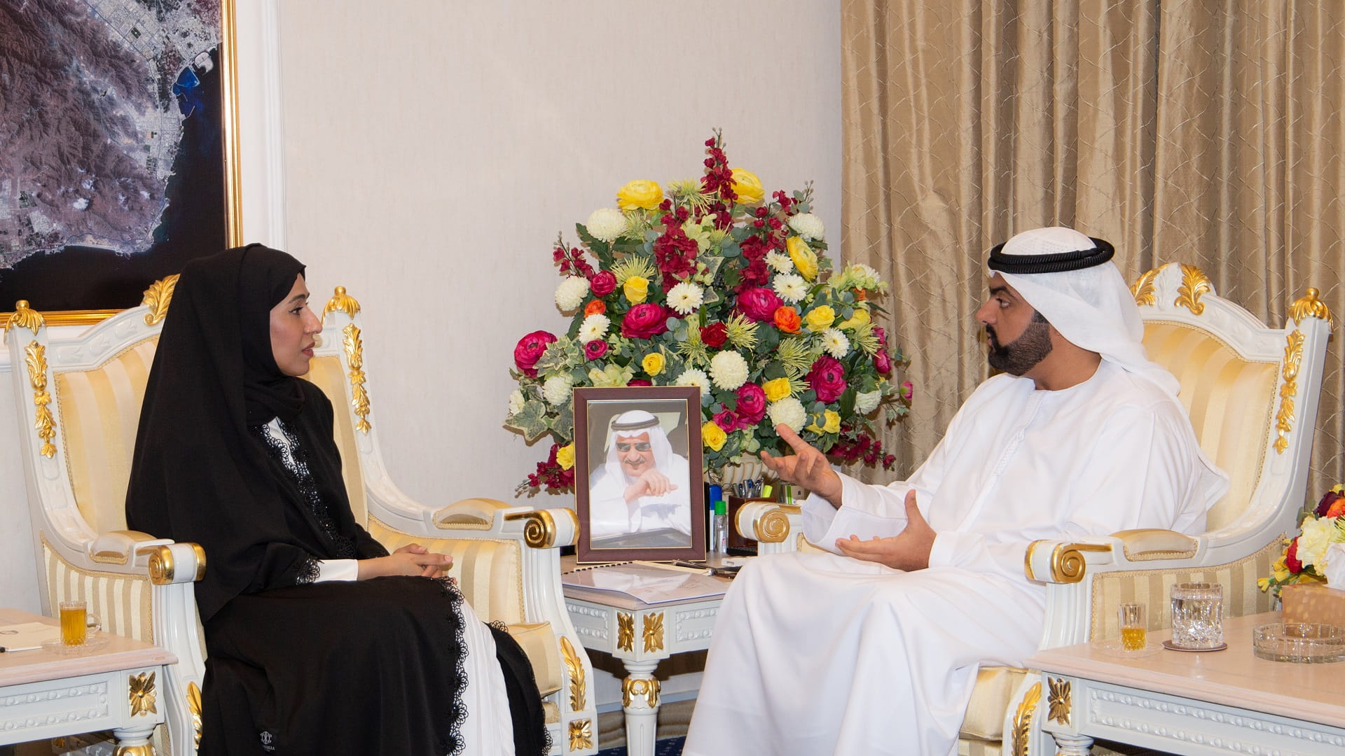 Image for the title: Fujairah CP receives Minister of Community Development 