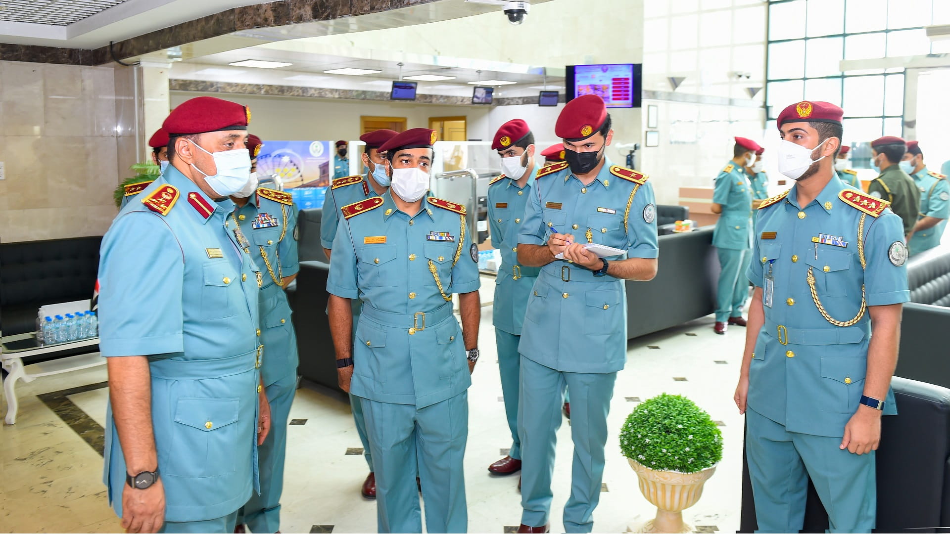 Image for the title: SP Deputy Commander-in-Chief inspects Industrial Police Station 