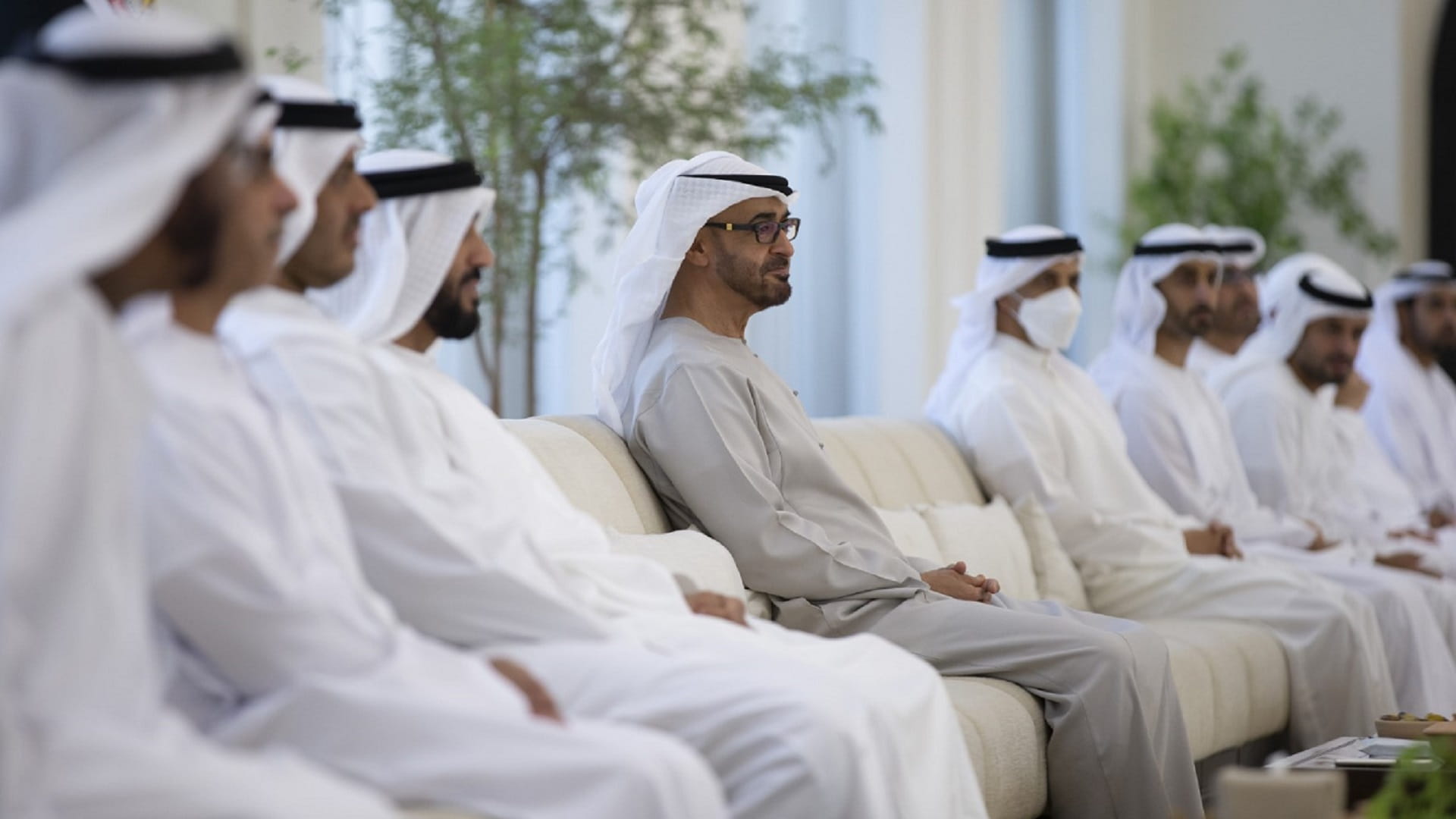 Image for the title: UAE President receives Emiratis at Al Dhaid City, Sharjah 