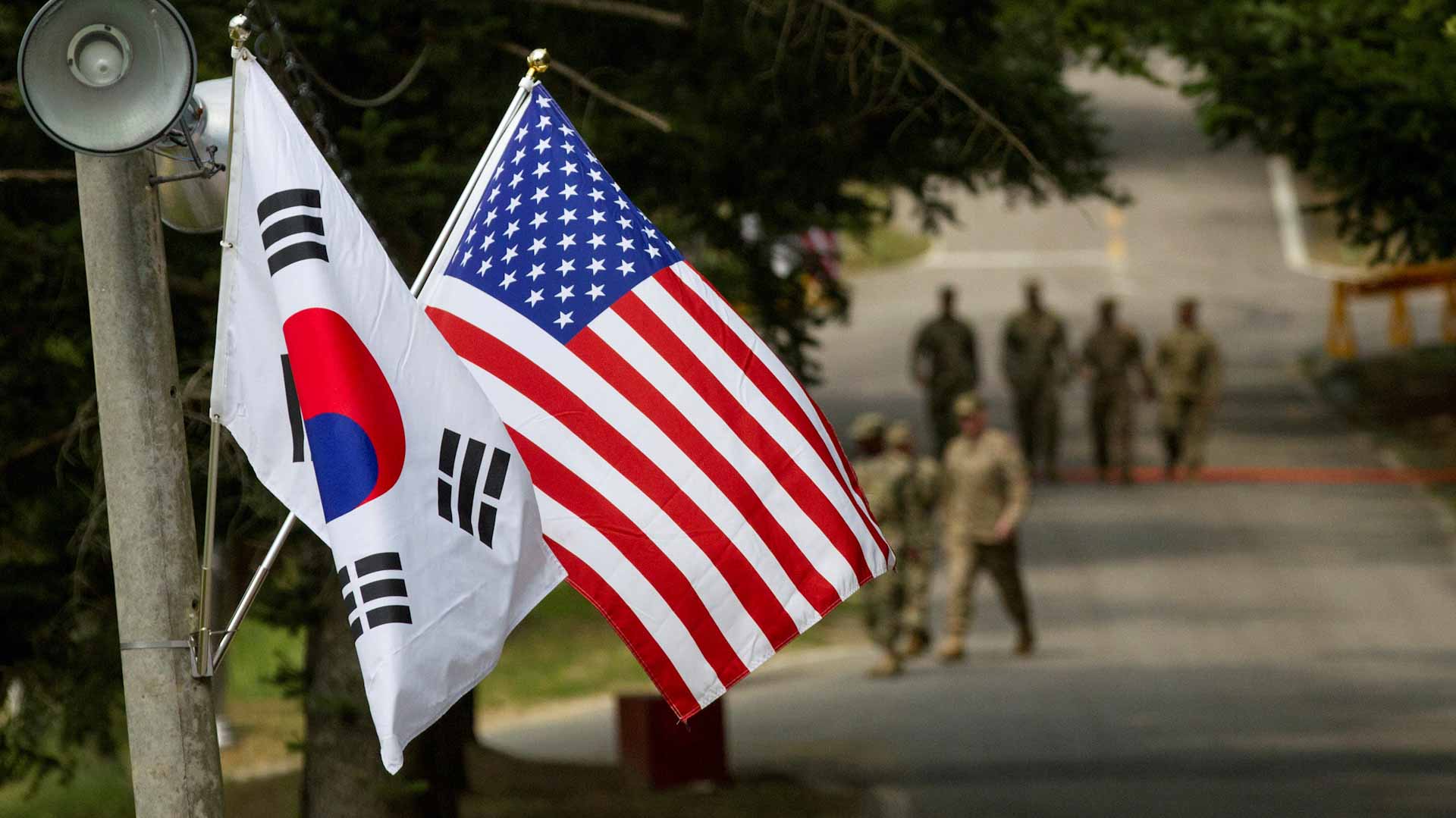 Image for the title: S.Korea, U.S. stage rare drills with air carrier 