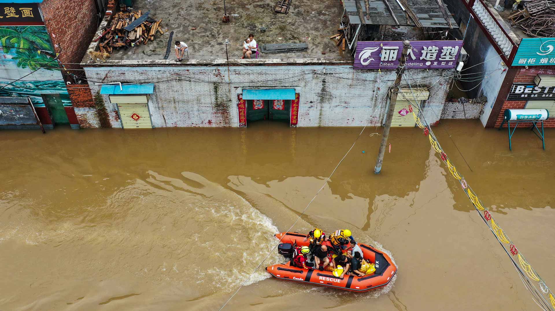 Image for the title: Heavy rains leave 10 dead in China 