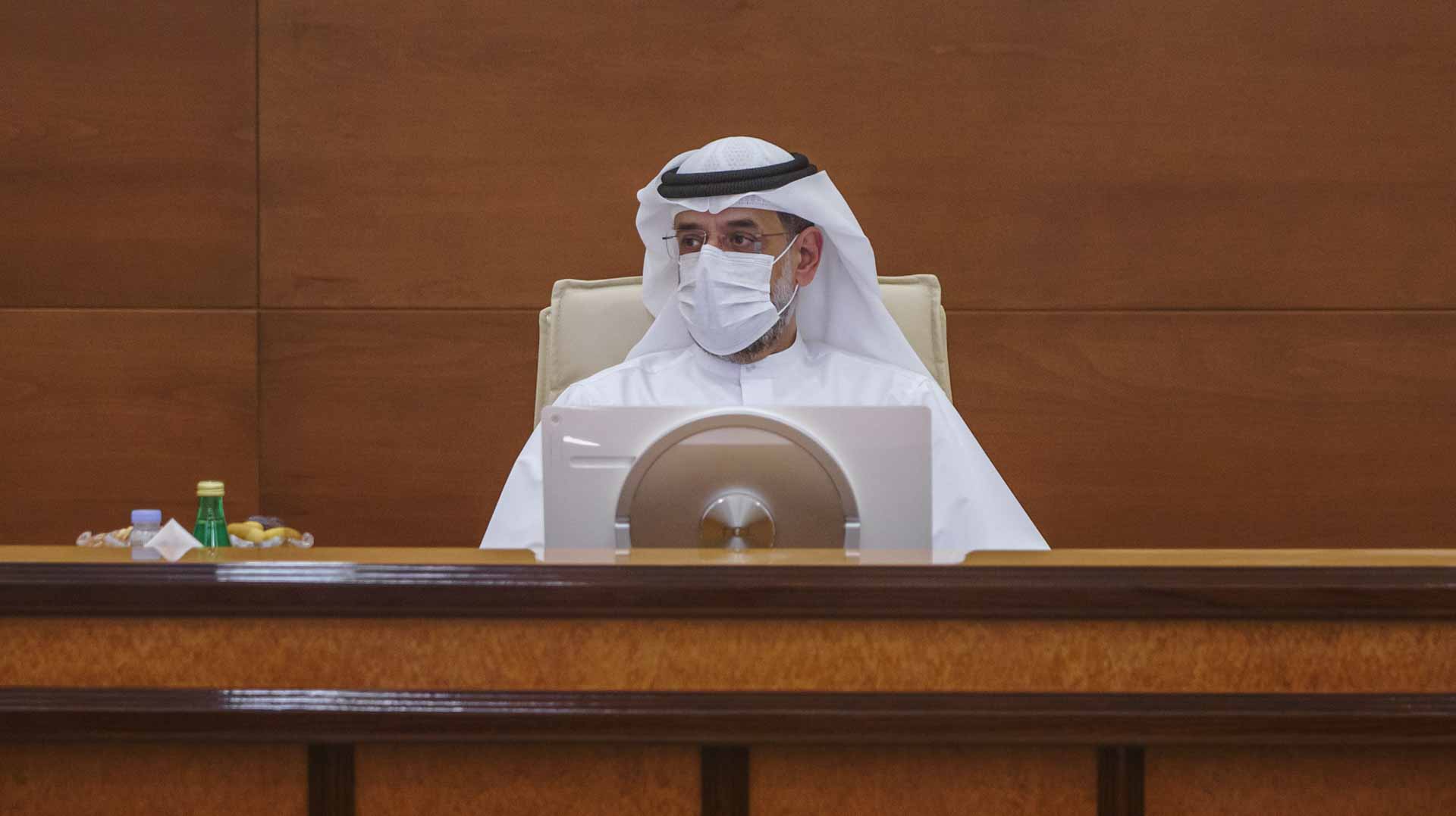 Image for the title: Sharjah CP chairs meeting of Police Sciences Academy Council 