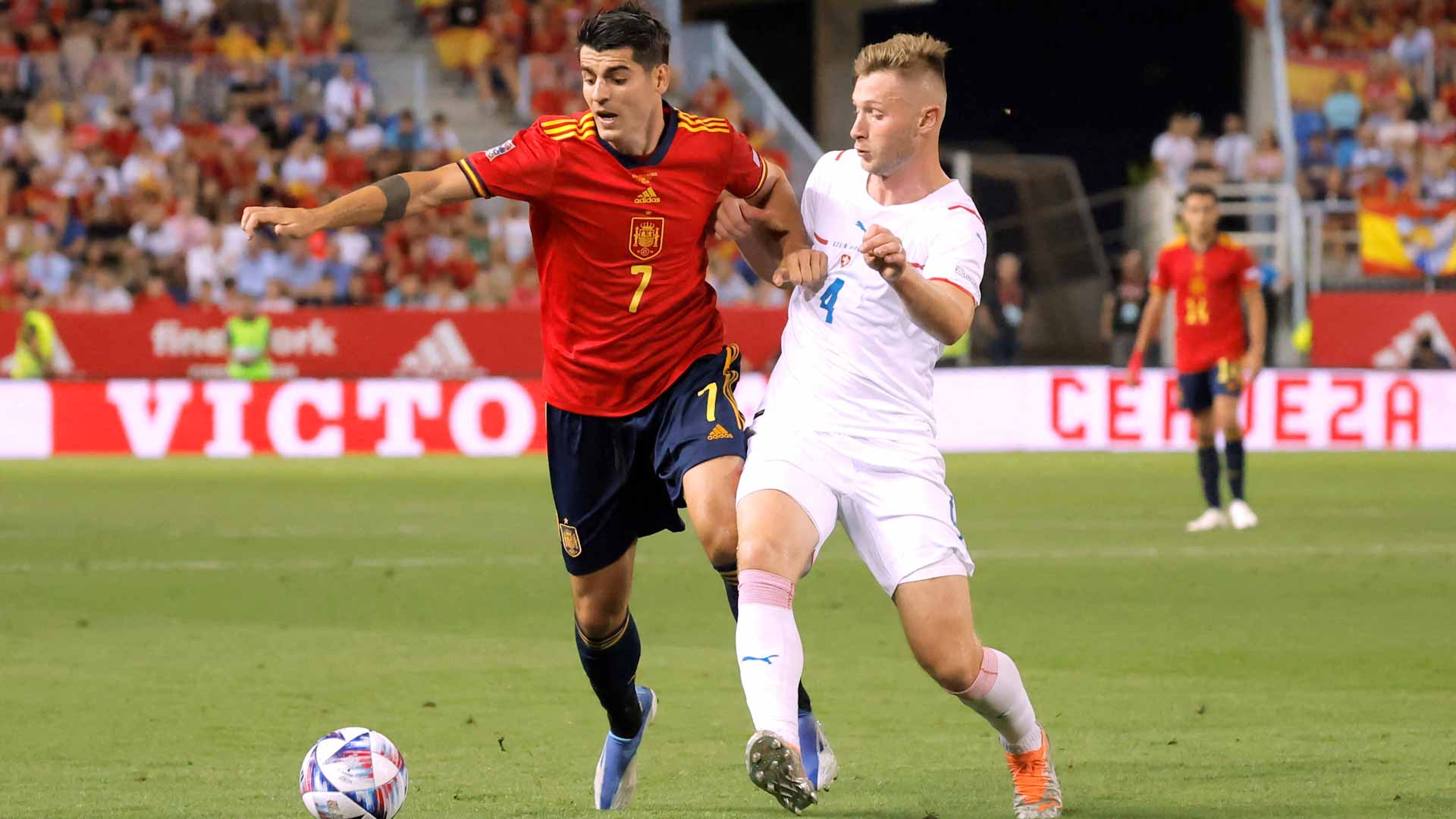 Image for the title: Dominant Spain ease past Czech Republic 