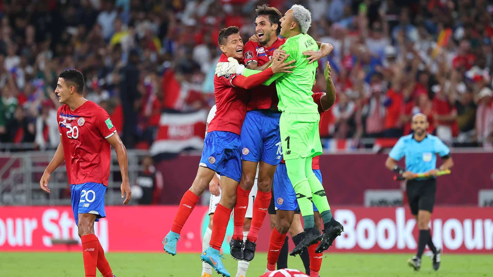 Image for the title: Costa Rica beat New Zealand to qualify for 2022 World Cup 