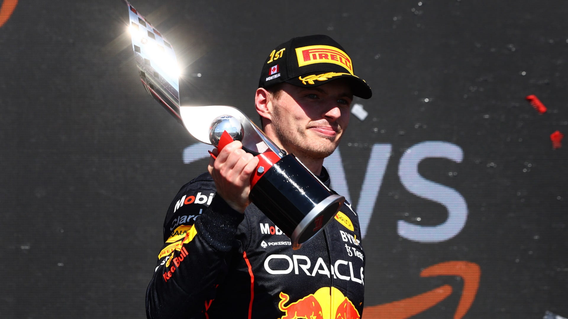 Image for the title: Verstappen wins Canadian Grand Prix tightening grip on F1 title 