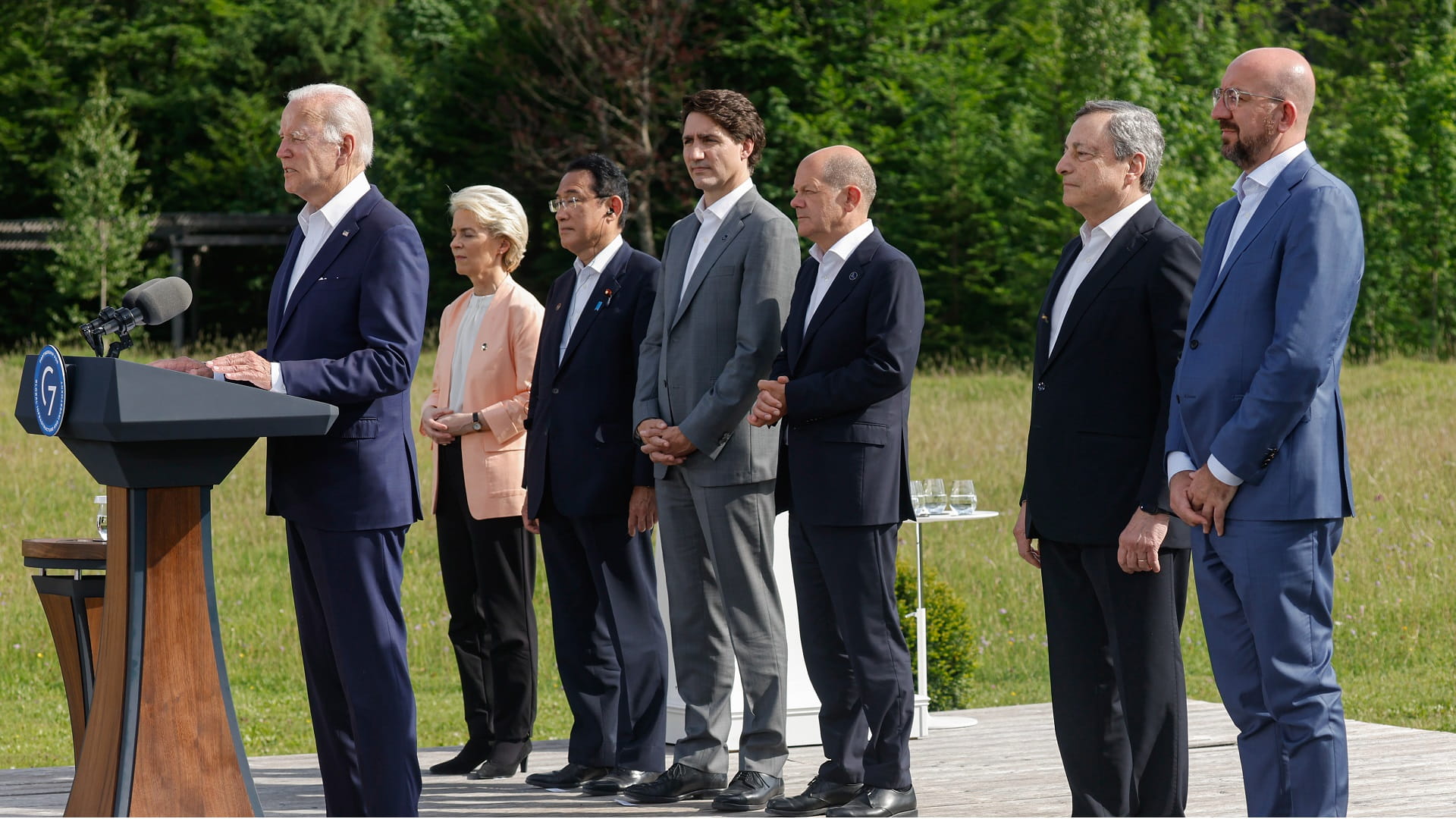 Image for the title: G7 aiming for $600 bn global infrastructure programme: Biden 