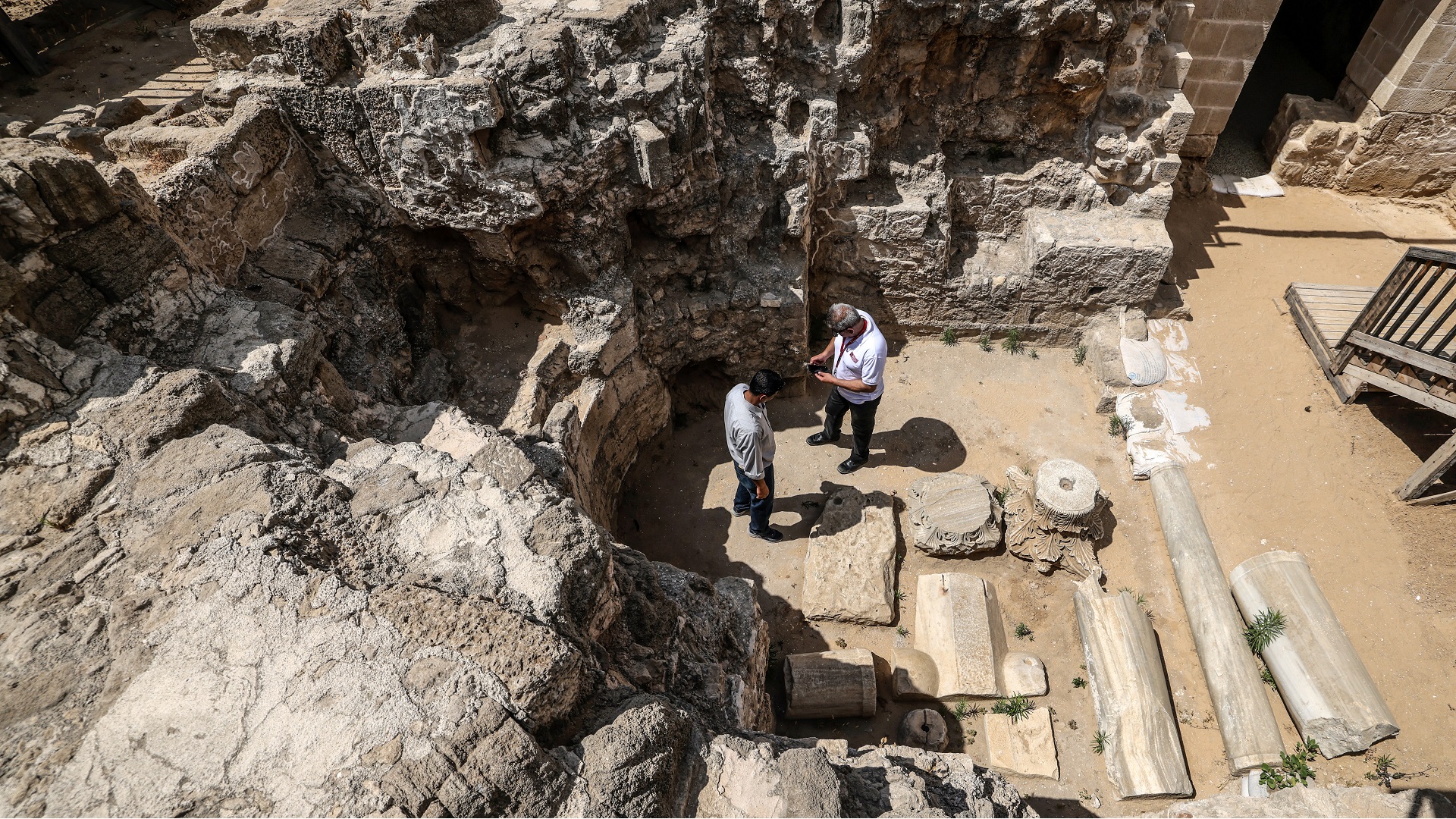 Image for the title: Rich heritage buried under impoverished Gaza Strip 