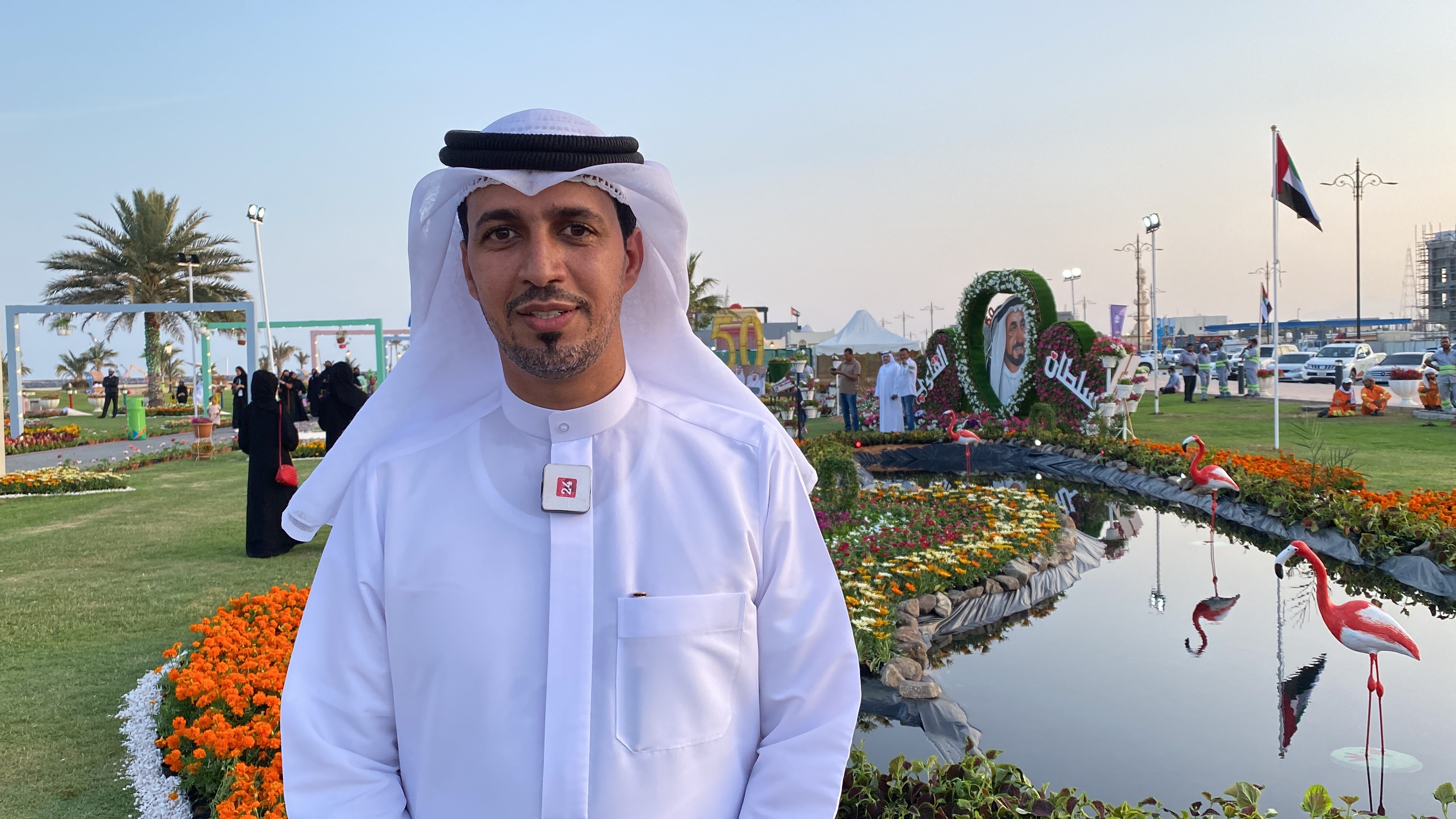 Image for the title: Haitham bin Saqr inaugurates the 10th Flower Show 