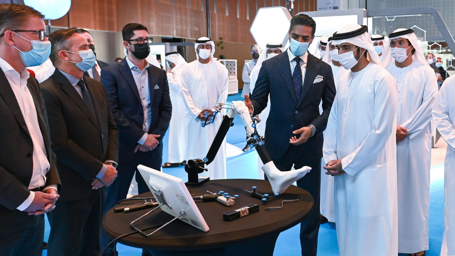 Image for the title: Hamdan bin Mohammed opens Dubai Health Forum 2022 