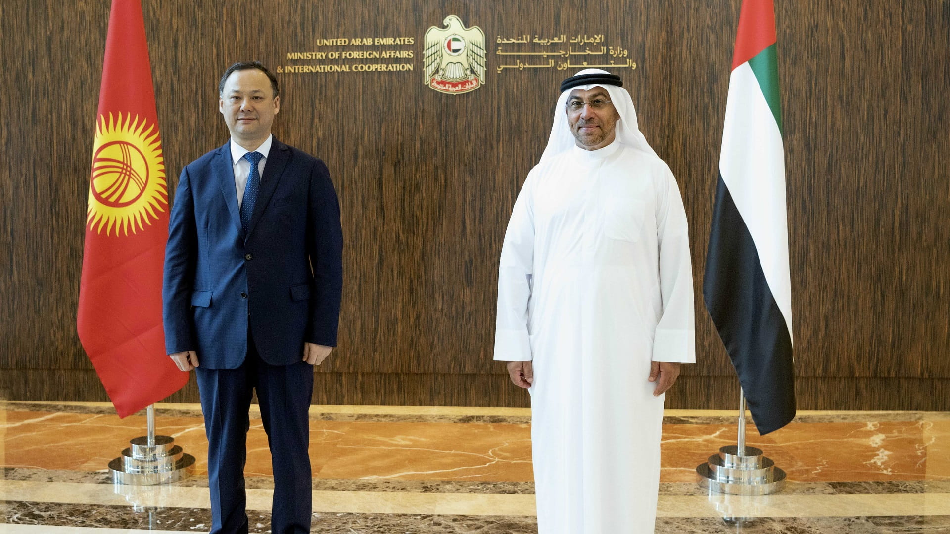 Image for the title: Al Sayegh receives Kyrgyzstan FM 