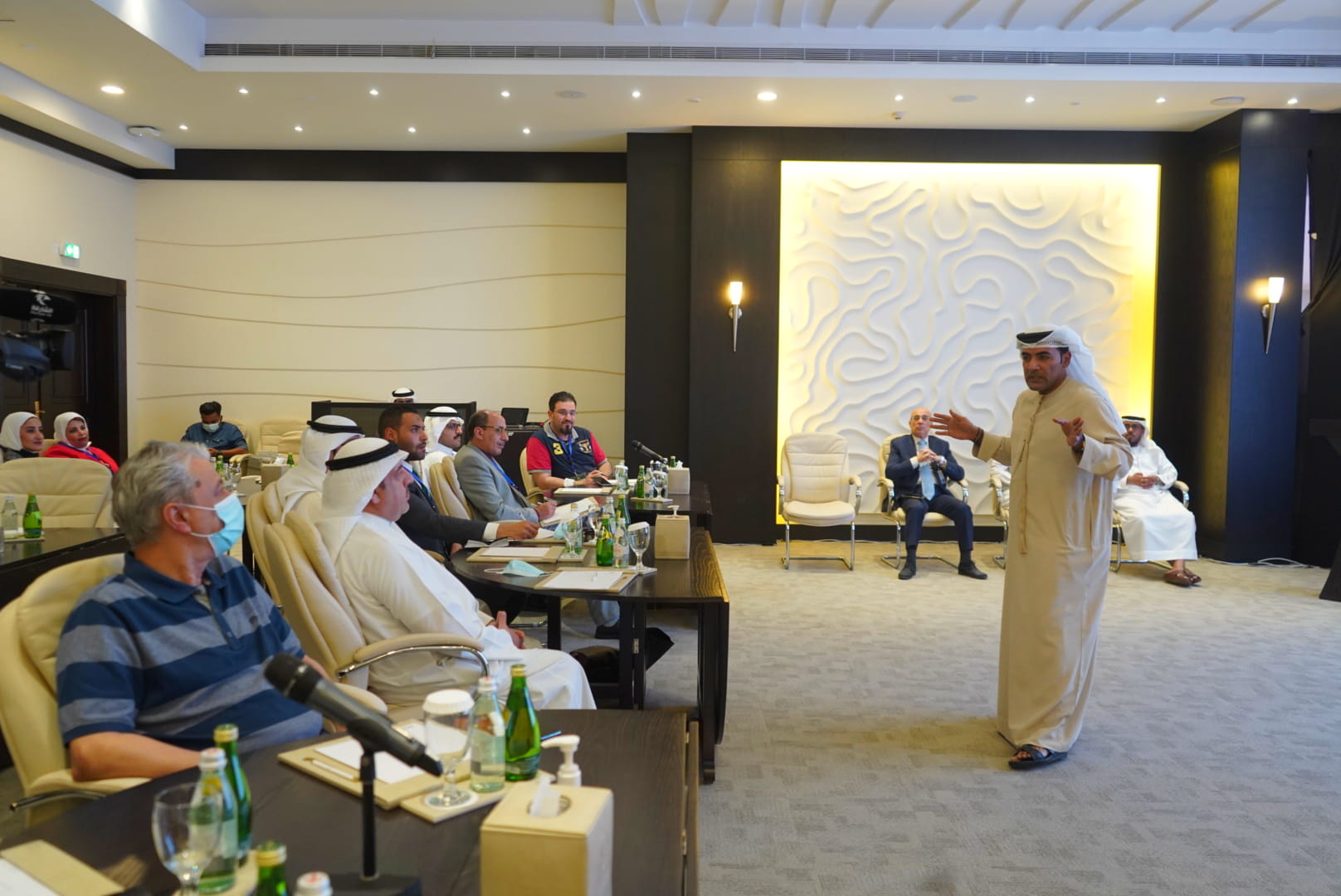 Image for the title: SFD holds training forum for employees of Kuwait CSC 