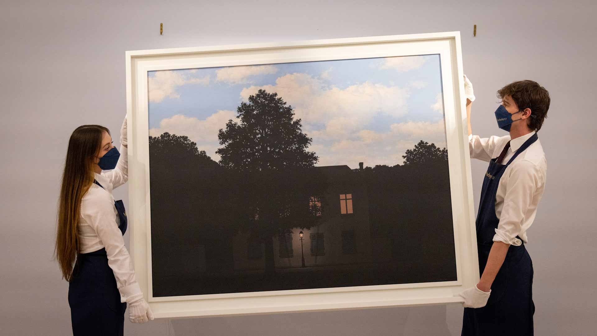 Image for the title: Record sale for Magritte at London auction: Sotheby's 