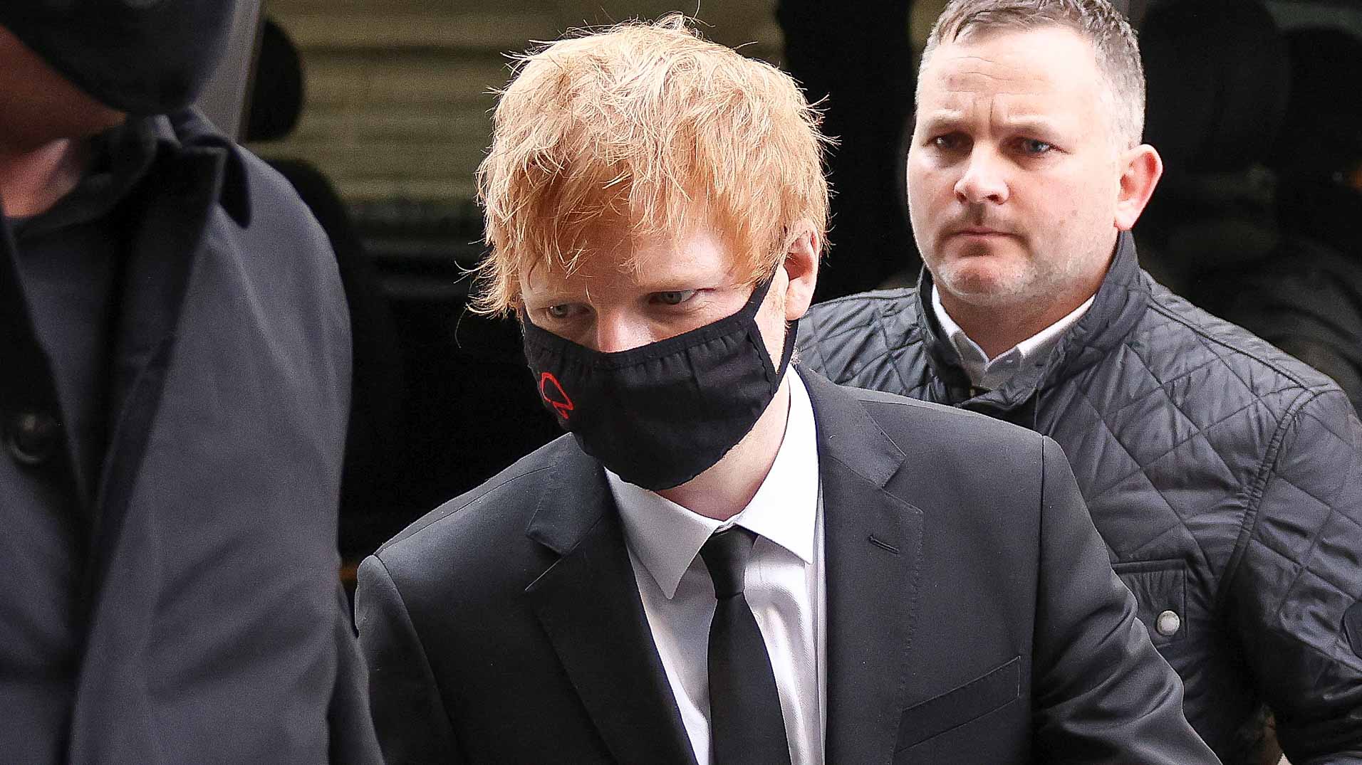 Image for the title: Ed Sheeran sings in court at 'Shape of You' copyright trial 