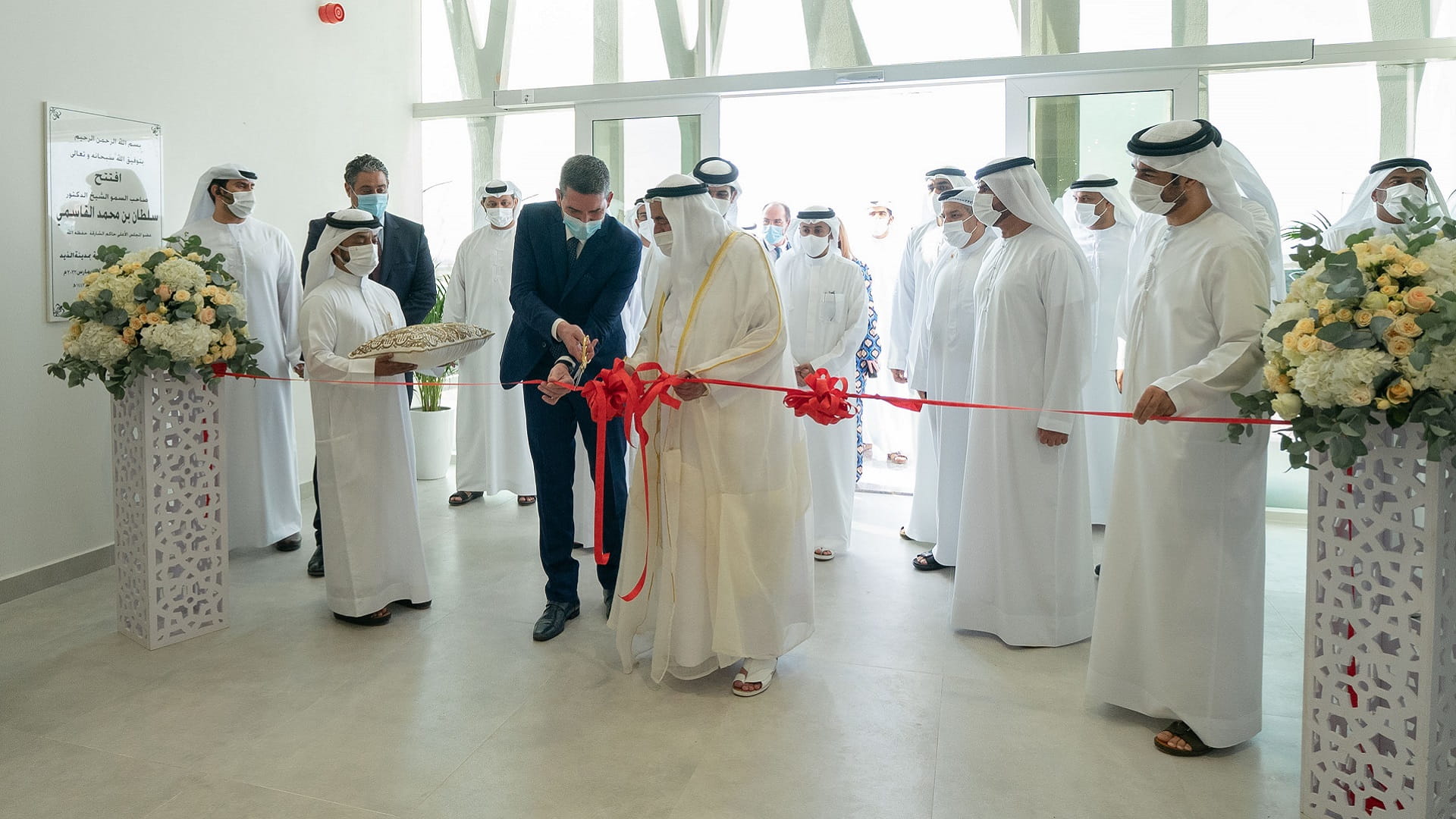 Image for the title: Sultan Al Qasimi inaugurates the greenhouses project in Al Dhaid 