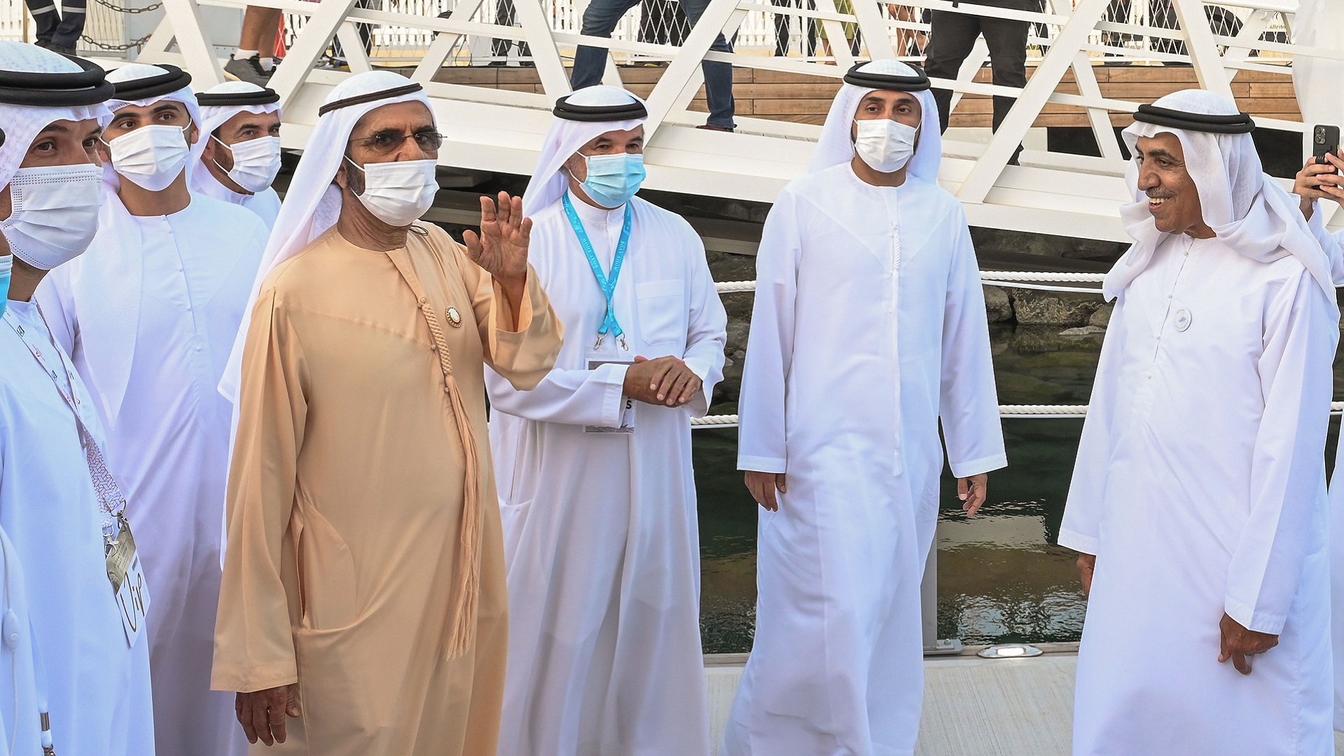 Image for the title: Mohammed bin Rashid tours Dubai International Boat Show 2022 