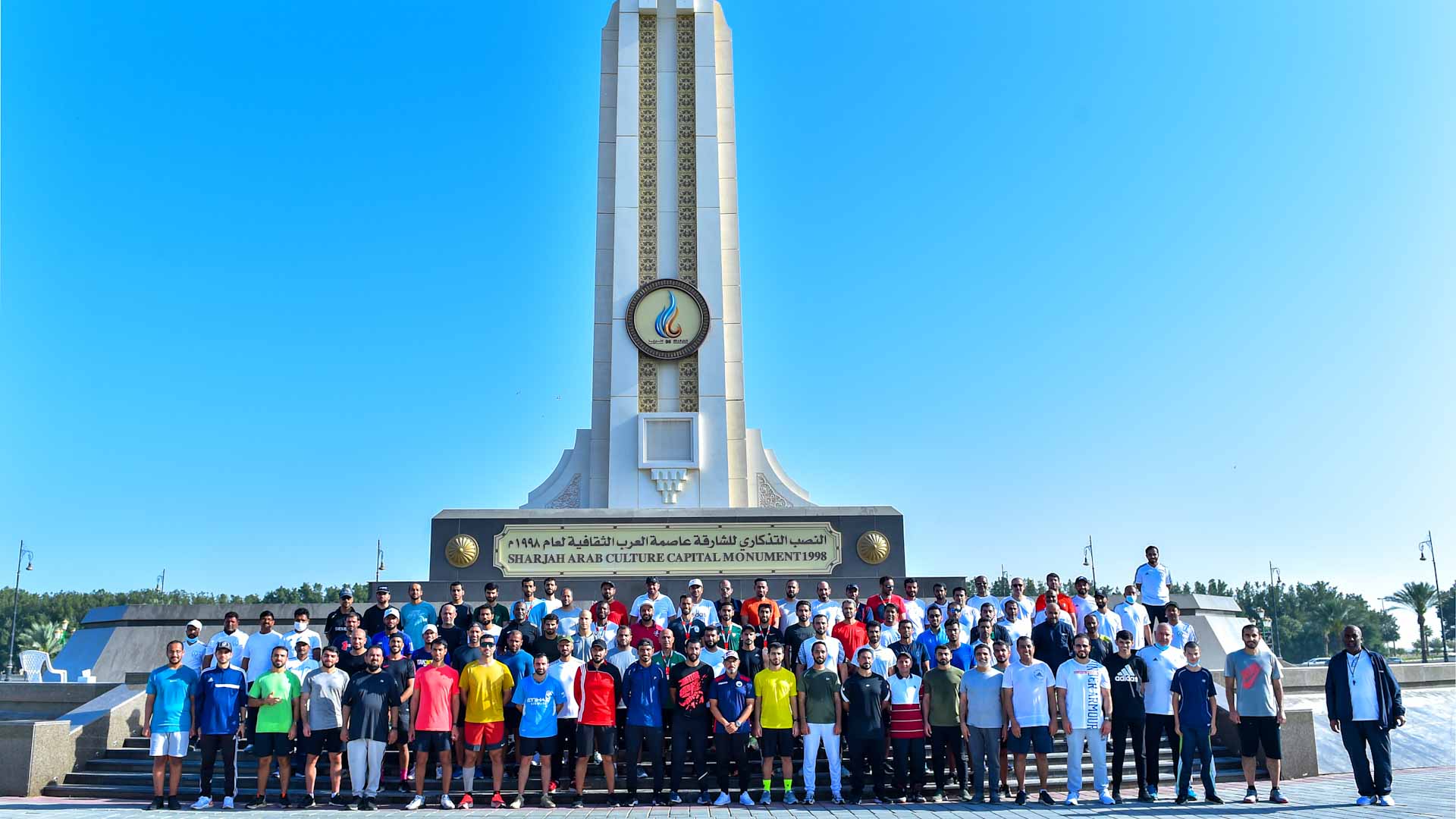 Image for the title: Bin Amer attends Sharjah Police Sports Marathon 