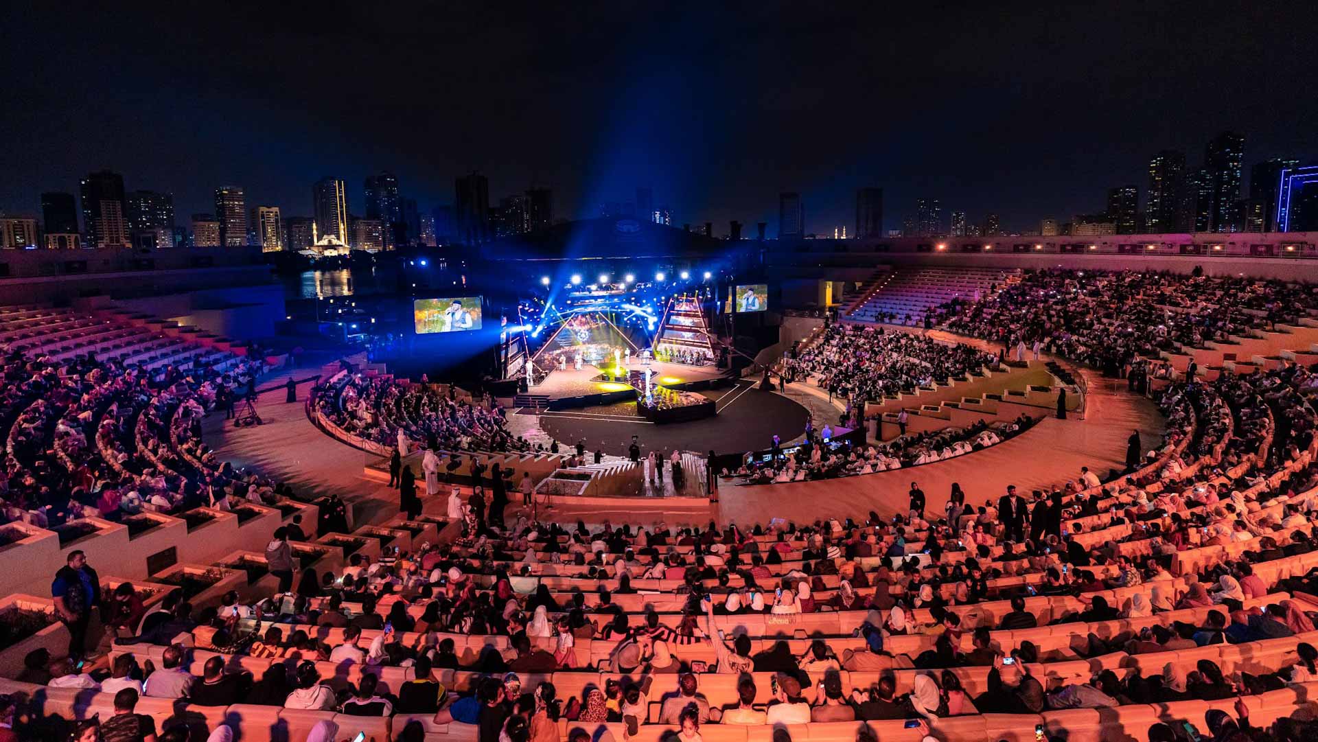 Image for the title: 12 participants take part in 13th edition of Sharjah Munshid  