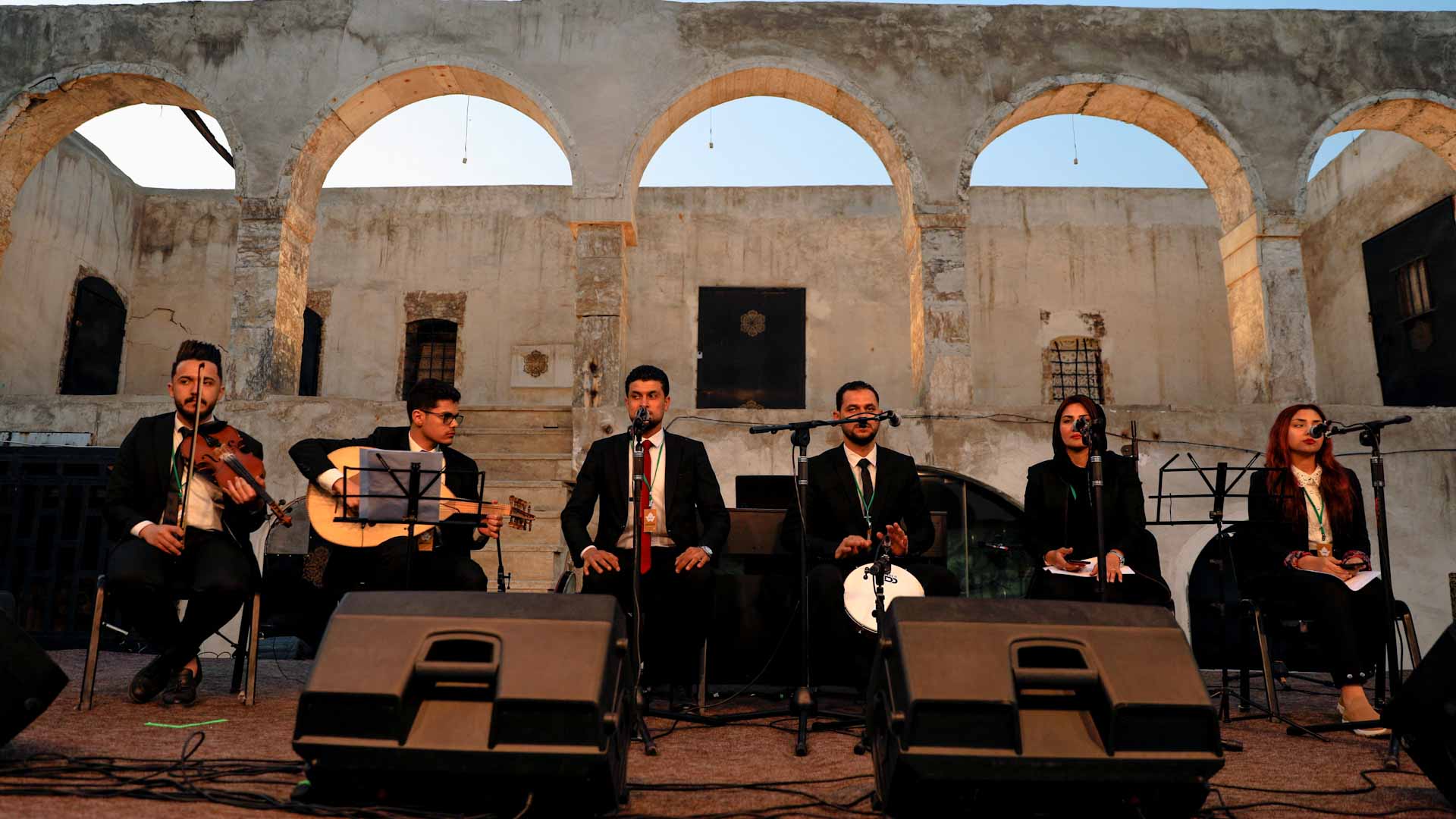 Image for the title: Traditional music festival in Mosul aims to revive heritage 