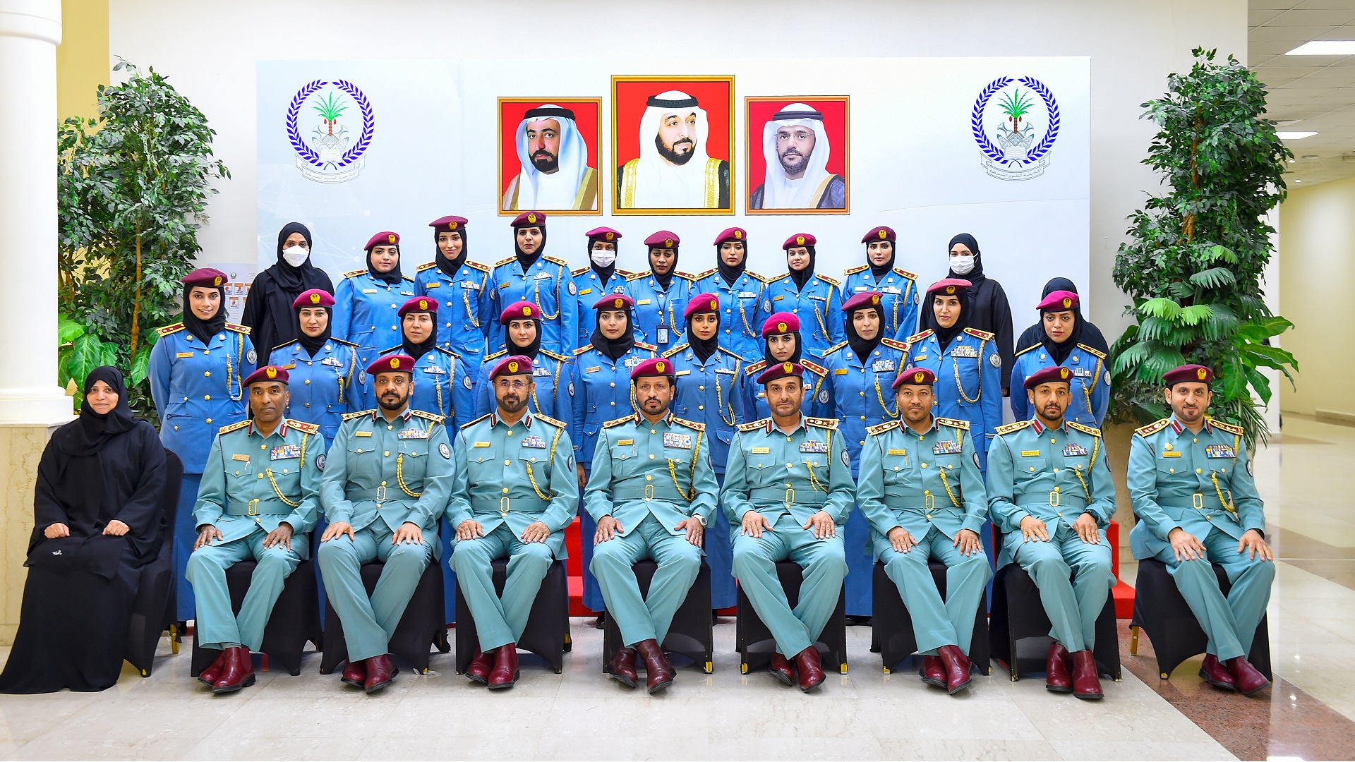 Image for the title: Major General Al Shamsi meets promoted officers 