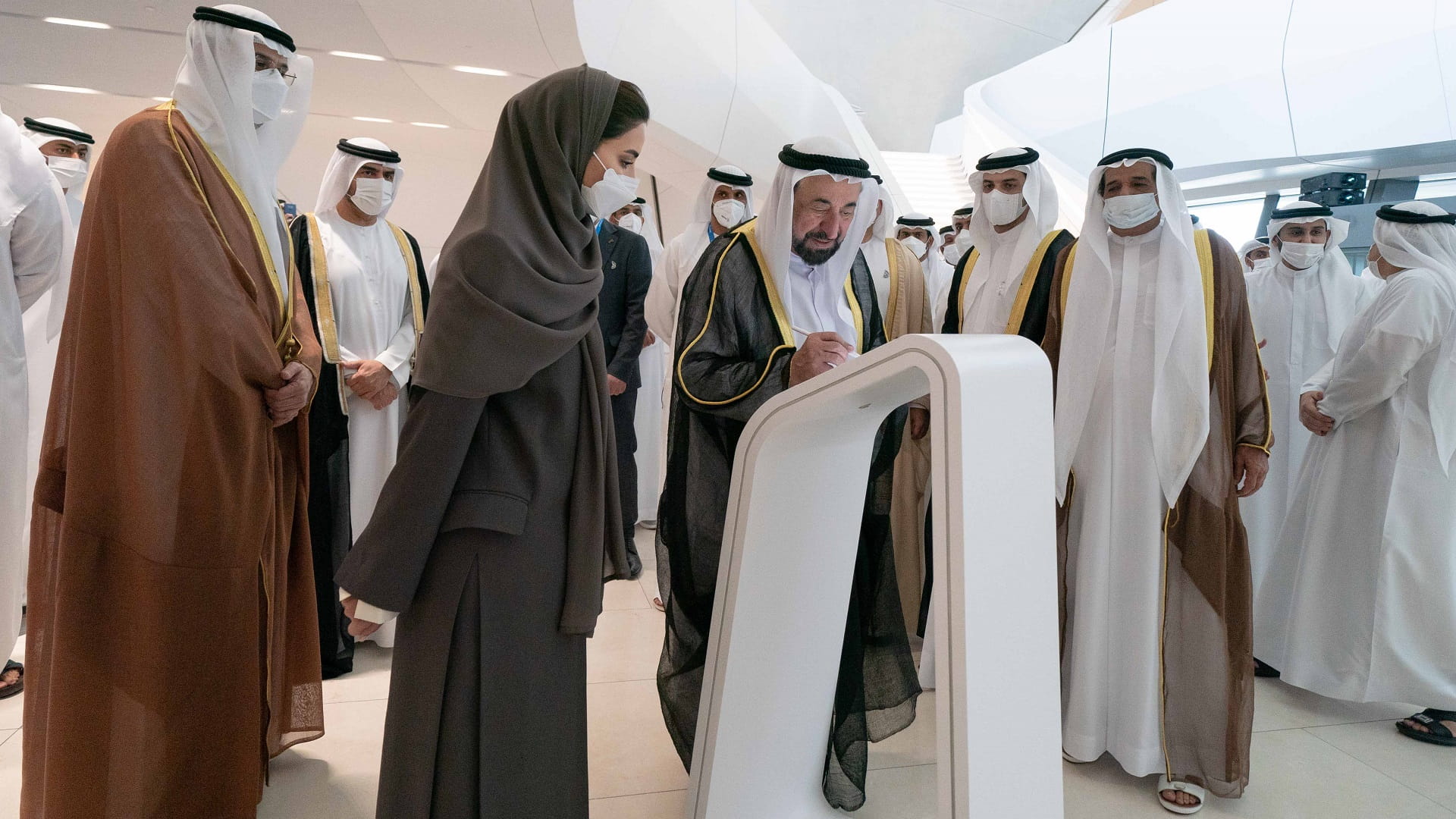 Image for the title: Ruler of Sharjah inaugurates Bee'ah new headquarters 