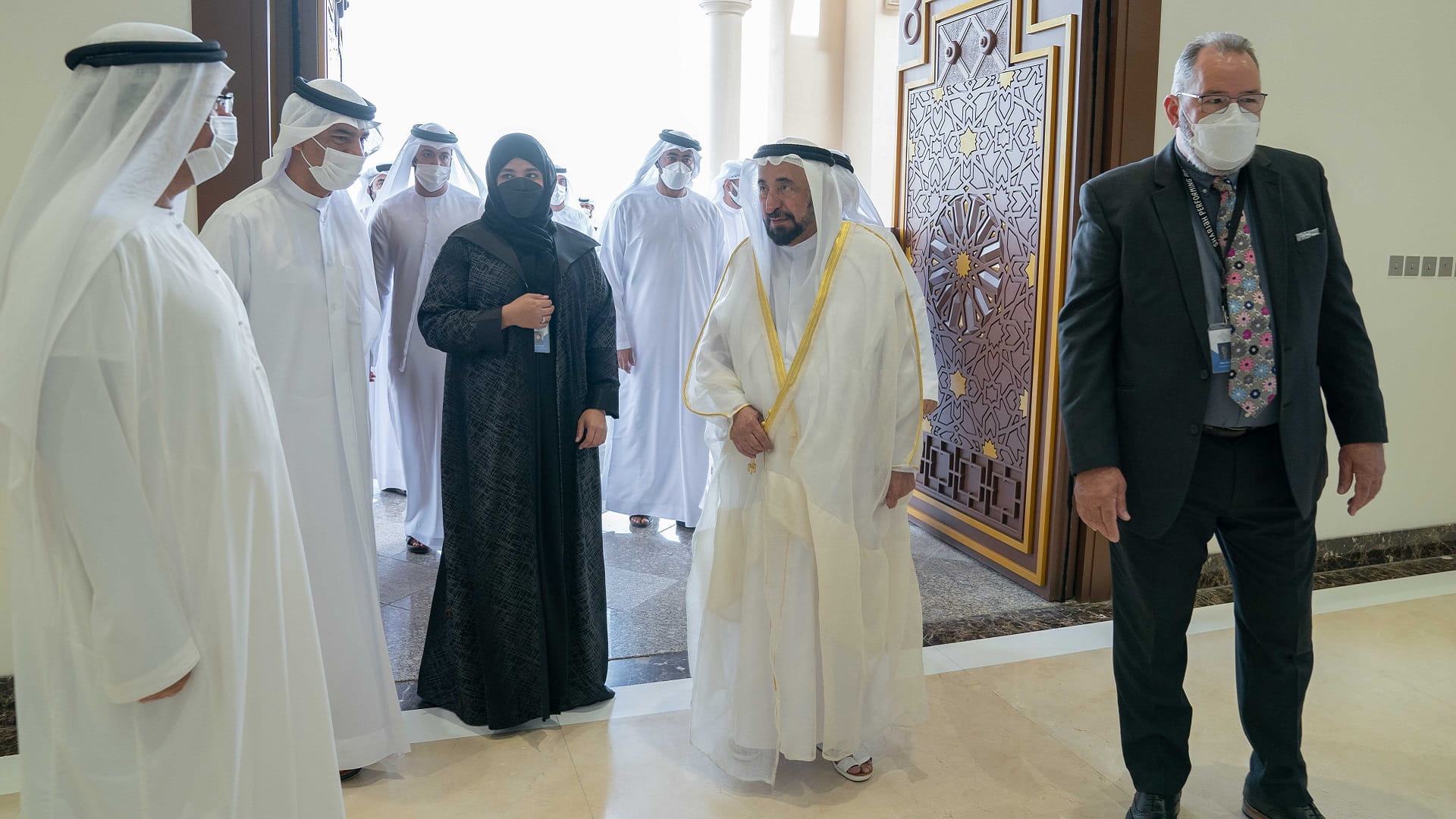 Image for the title: Sharjah Ruler attends Nimrod play at SPAA 