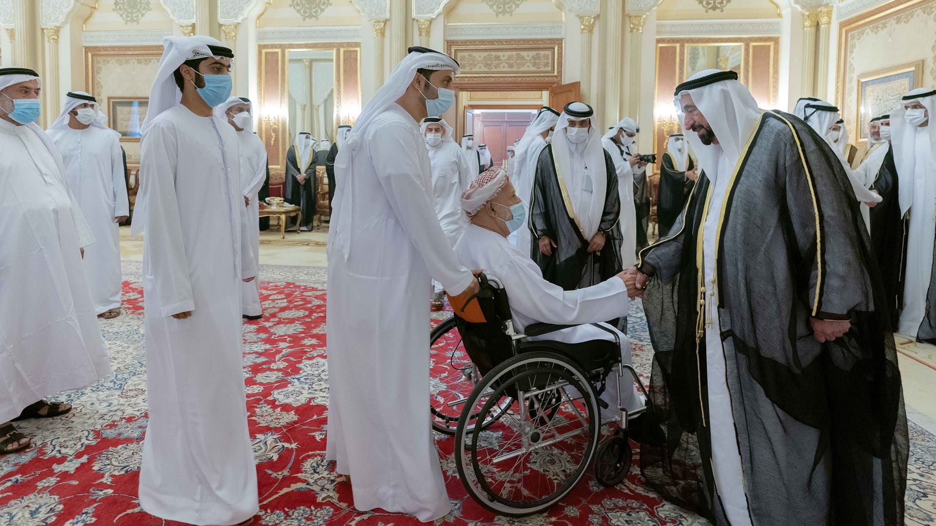 Image for the title: Sharjah Ruler continues to receive Eid Al Fitr well-wishers 