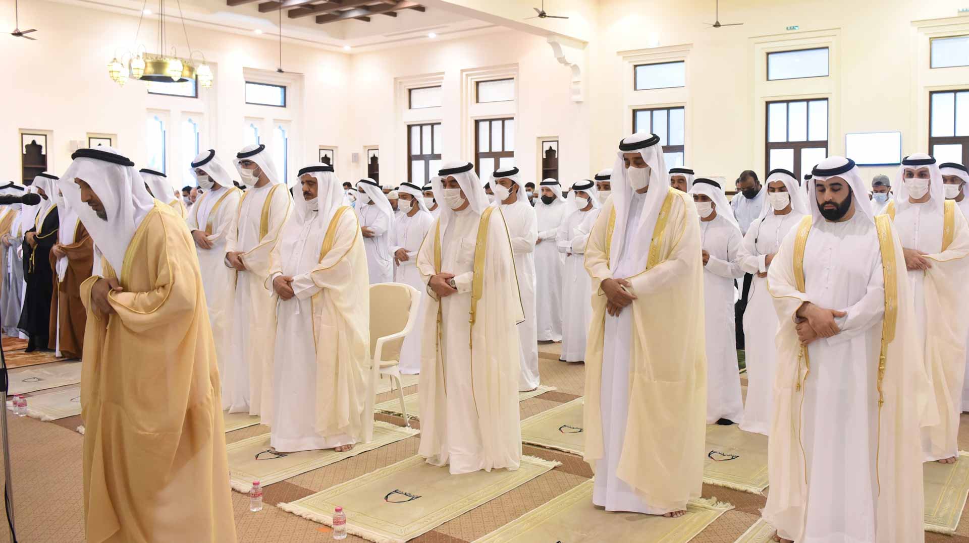 Image for the title: UAQ Ruler performs Eid Al Fitr prayer 