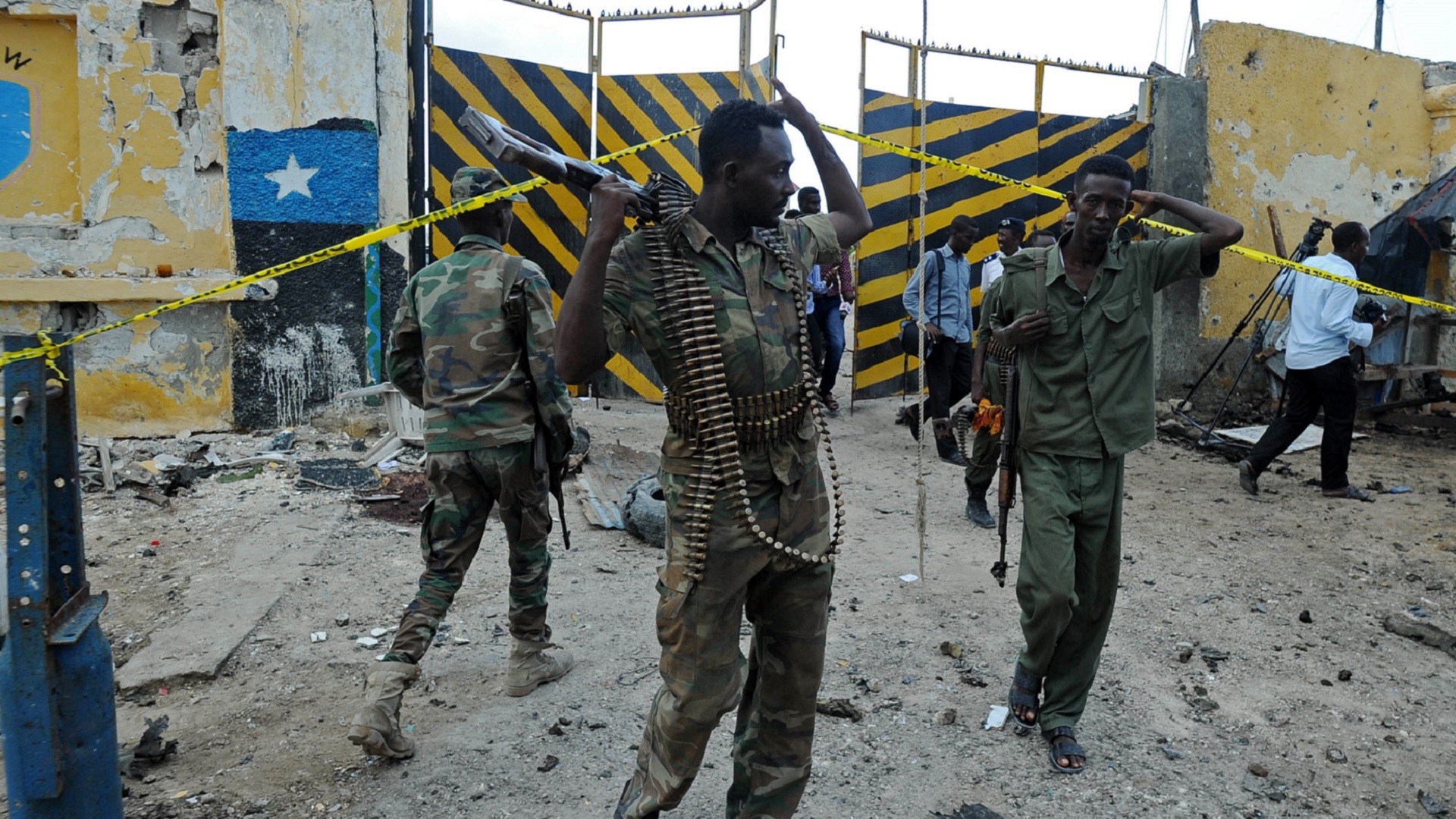 Image for the title: Terrorist attack on AU base in Somalia, casualties reported 