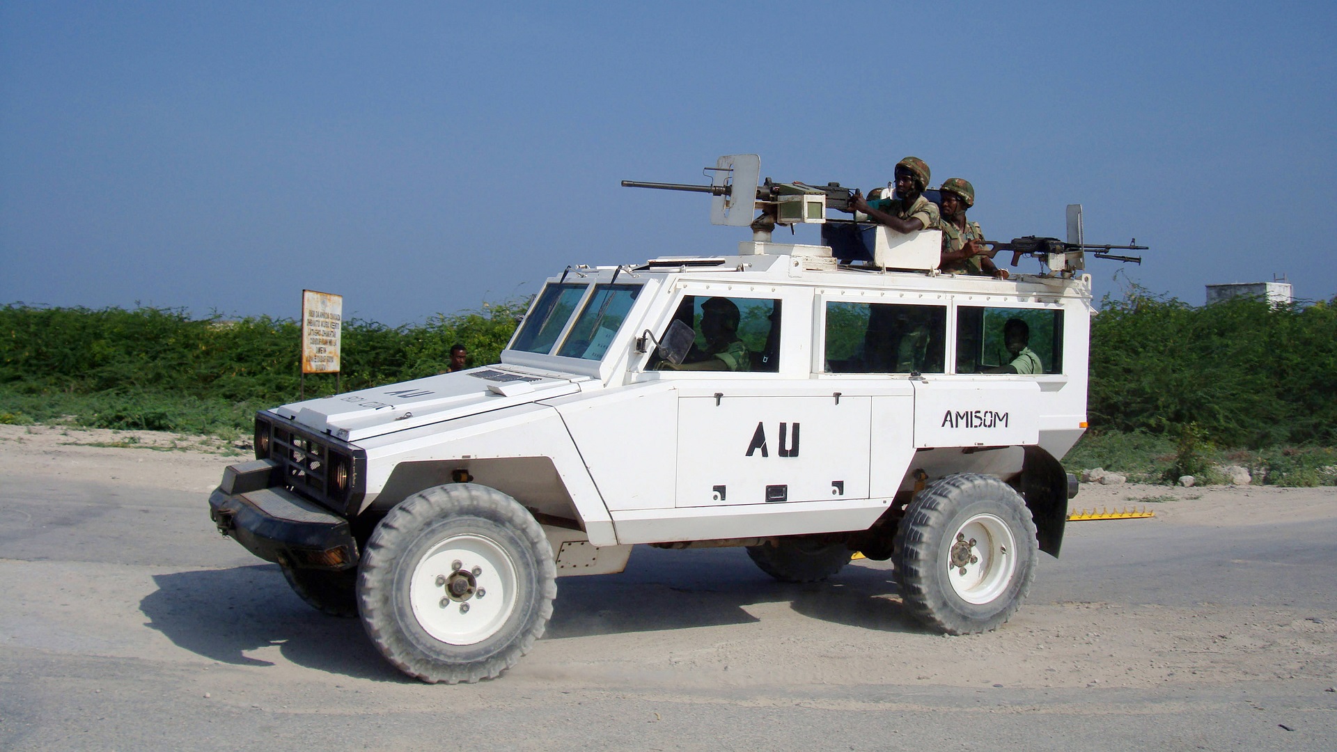 Image for the title: Burundi says 10 troops killed in attack on AU base in Somalia 