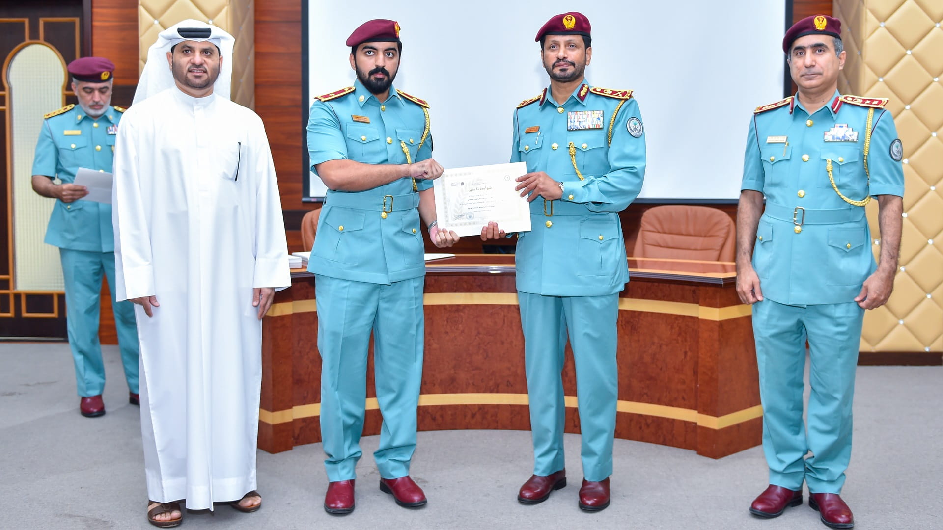 Image for the title: Al Shamsi honours the team that caught the murder perpetrator 