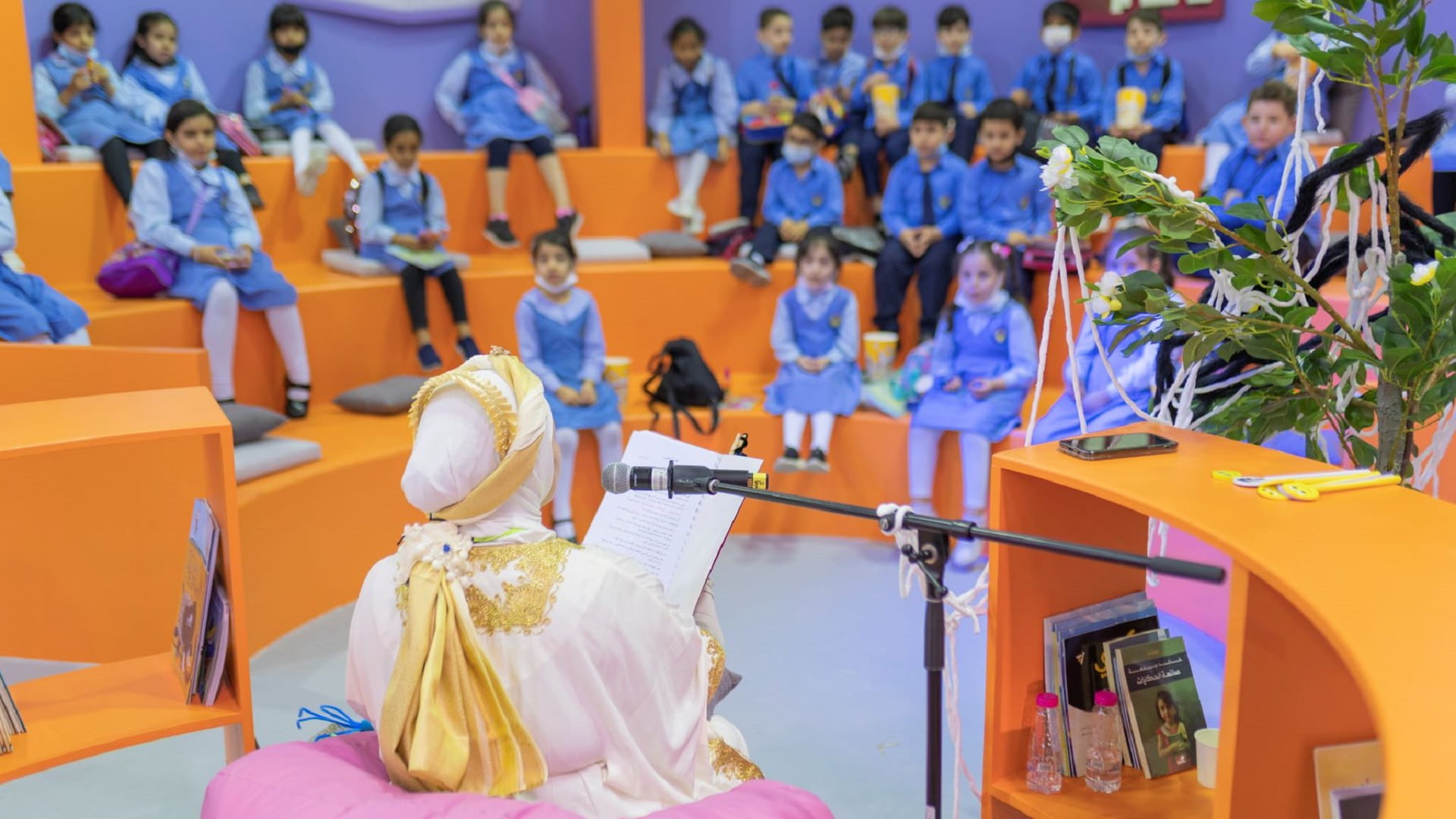 Image for the title: SCRF recreates charm of storytelling for young listeners 